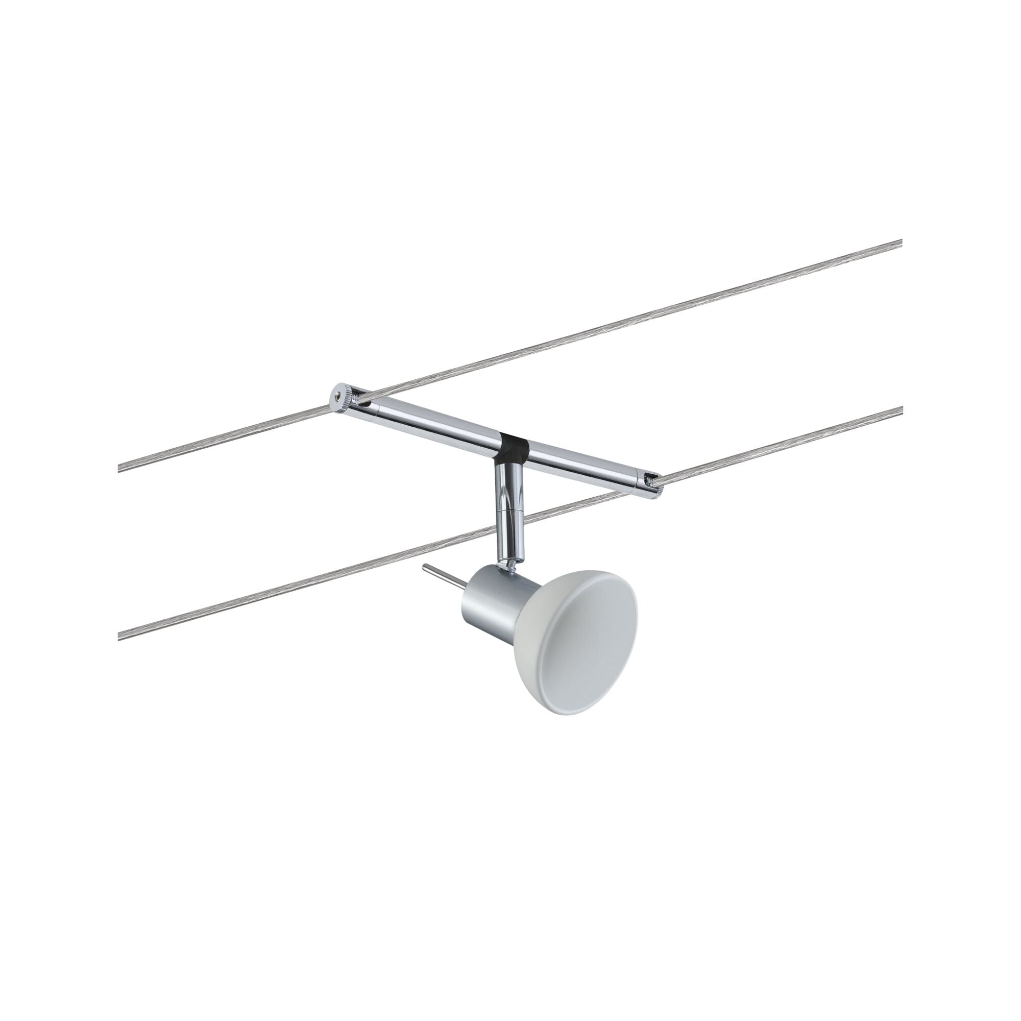 Seilsystem Sheela Einzelspot GU5,3 max. 10W dimmbar 12V Chrom matt/Opal - Paulmann - 94131