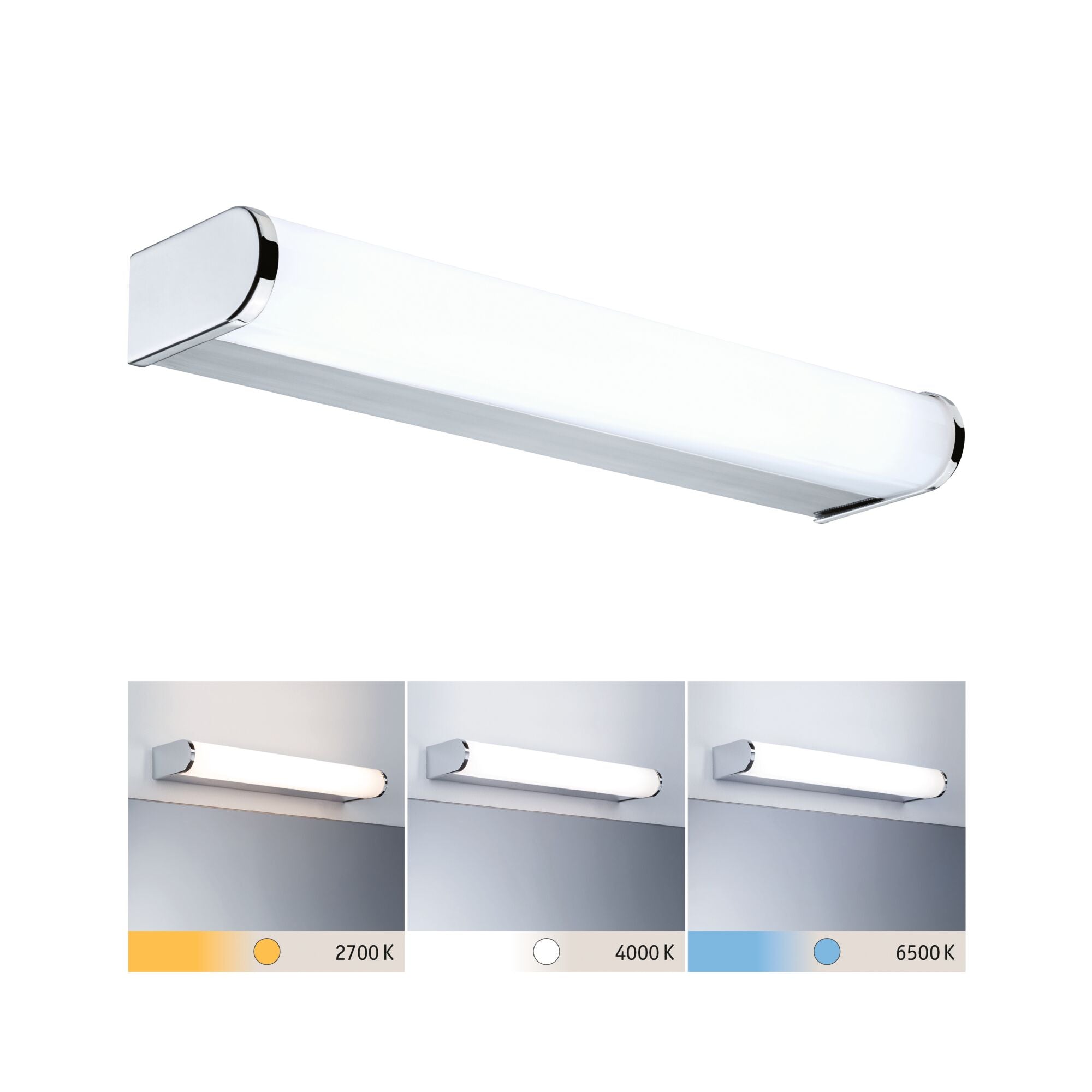 Selection Bathroom Arneb IP44 White Switch 700lm 230V 6,5W Chrom - Paulmann - 78943