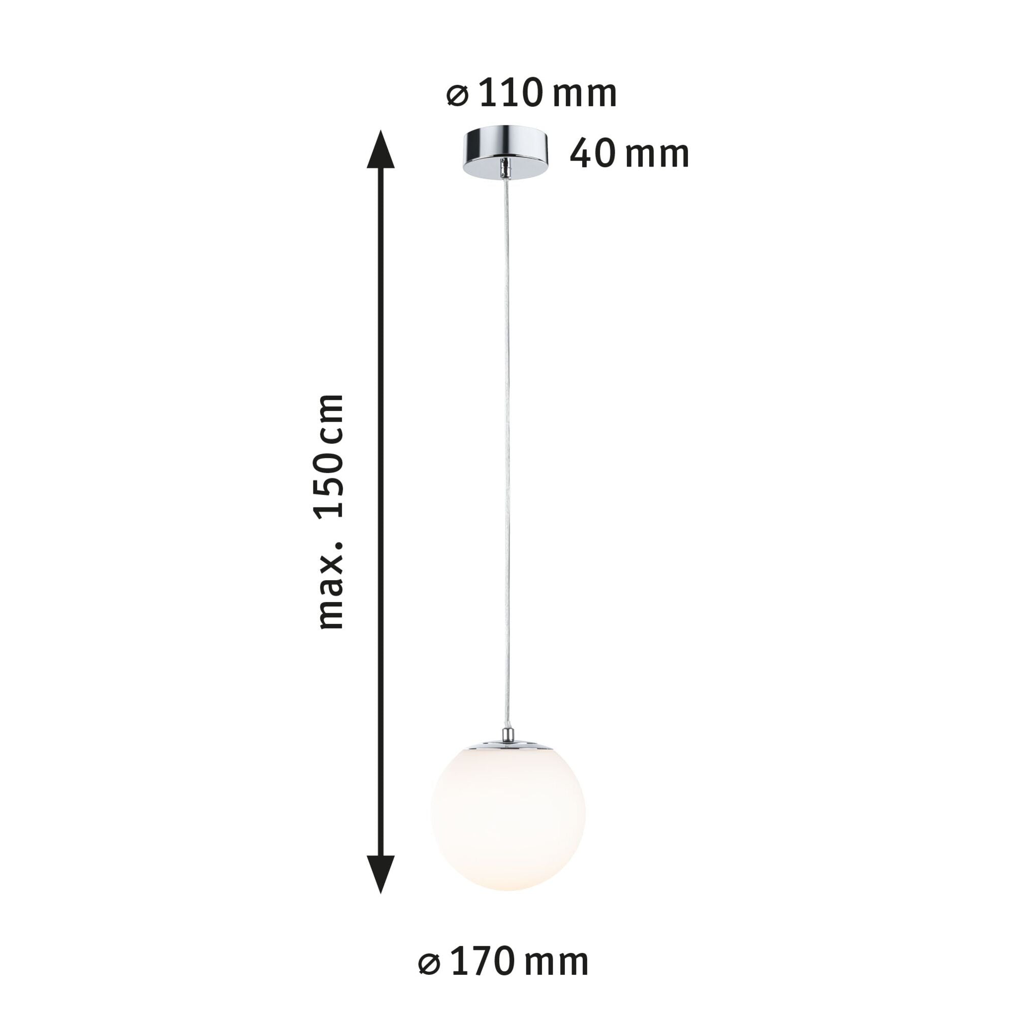 Selection Bathroom Gove IP44 3000K 900lm 9W Chrom/Satin - Paulmann - 71066