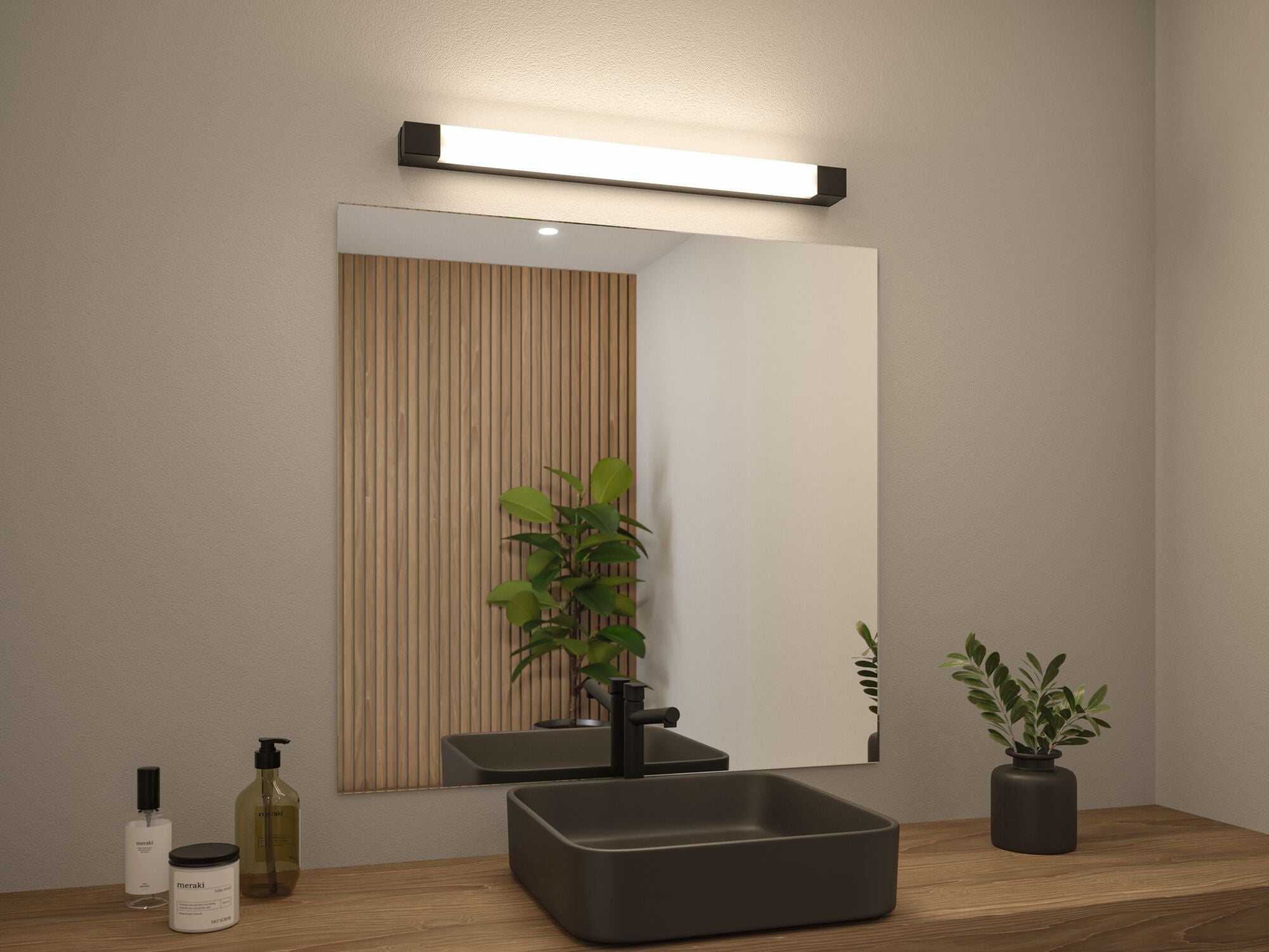 Selection Bathroom Quasar IP44 3000K 900lm 230V 11,2W Schwarz - Paulmann - 71215
