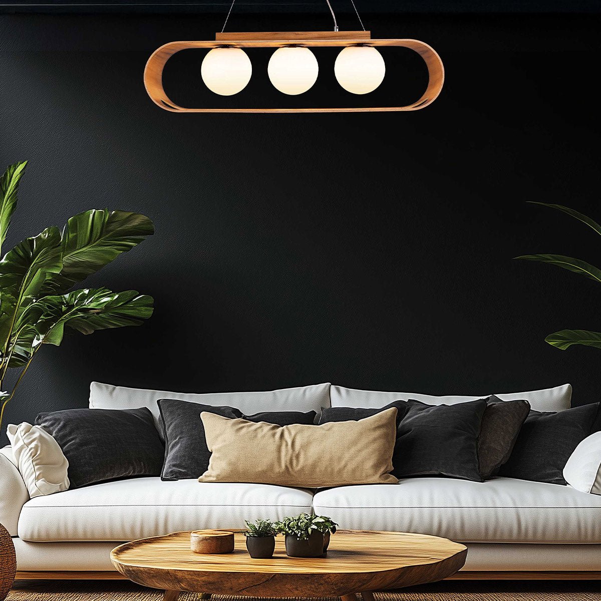 Sfera 3lt Linear Pendelleuchte - Accord Lighting - QN - SFERA - 3P - TEAK
