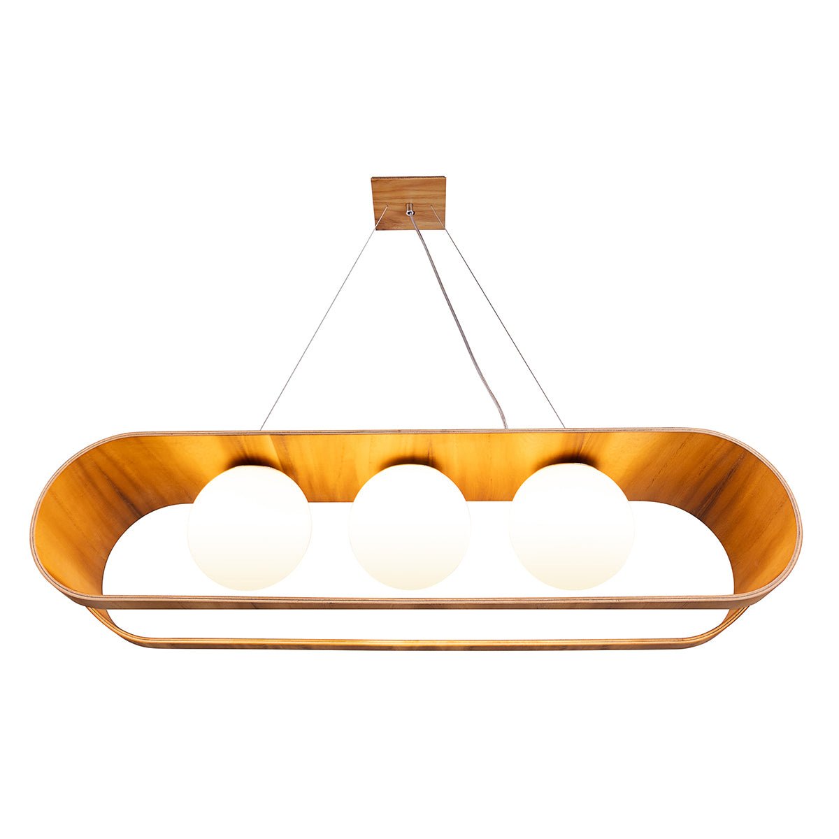 Sfera 3lt Linear Pendelleuchte - Accord Lighting - QN - SFERA - 3P - TEAK