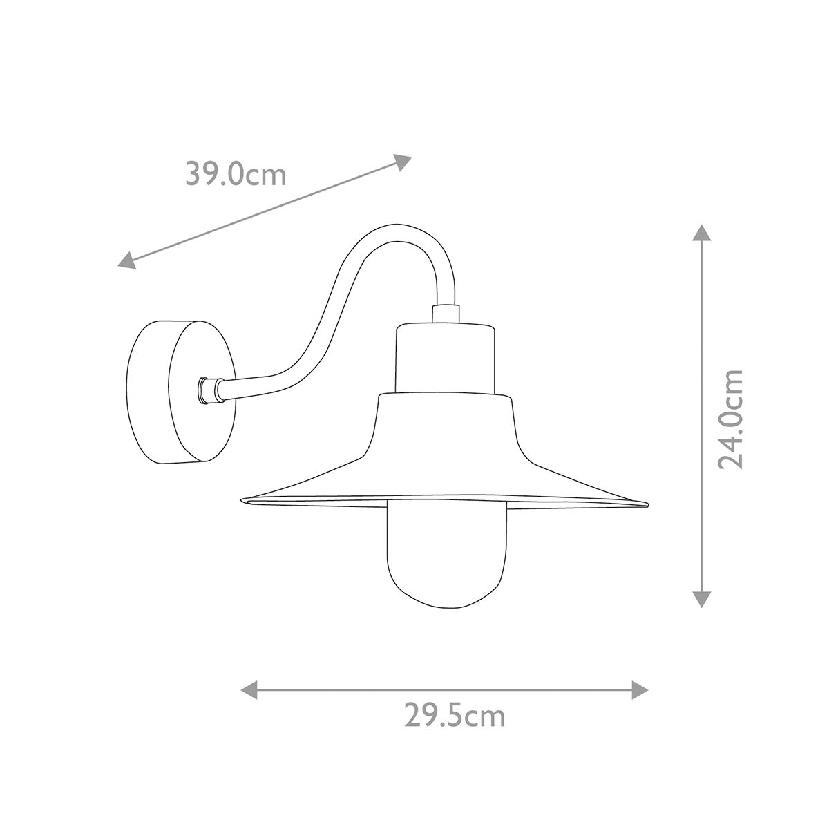 Sheldon 1 - flammige Wandlaterne - Gealtertes Messing - Elsteadlighting - SHELDON - BR