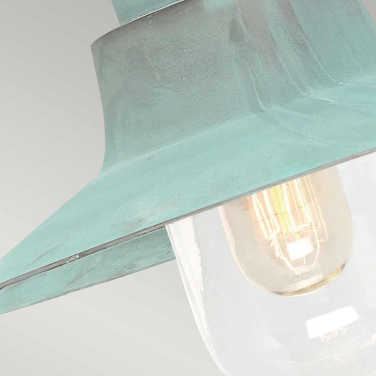 Sheldon 1 - flammige Wandlaterne - Grünspan - Elsteadlighting - SHELDON - V