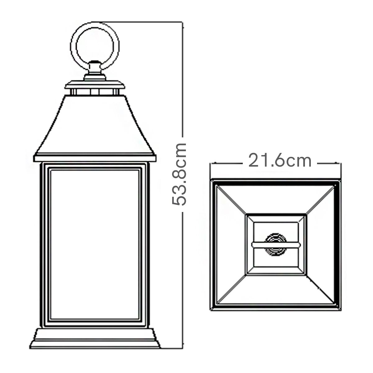 Shepherd 1 - flammige große Kettenlaterne - dunkles verwittertes Zink - Elsteadlighting - FE - SHEPHERD - 8L