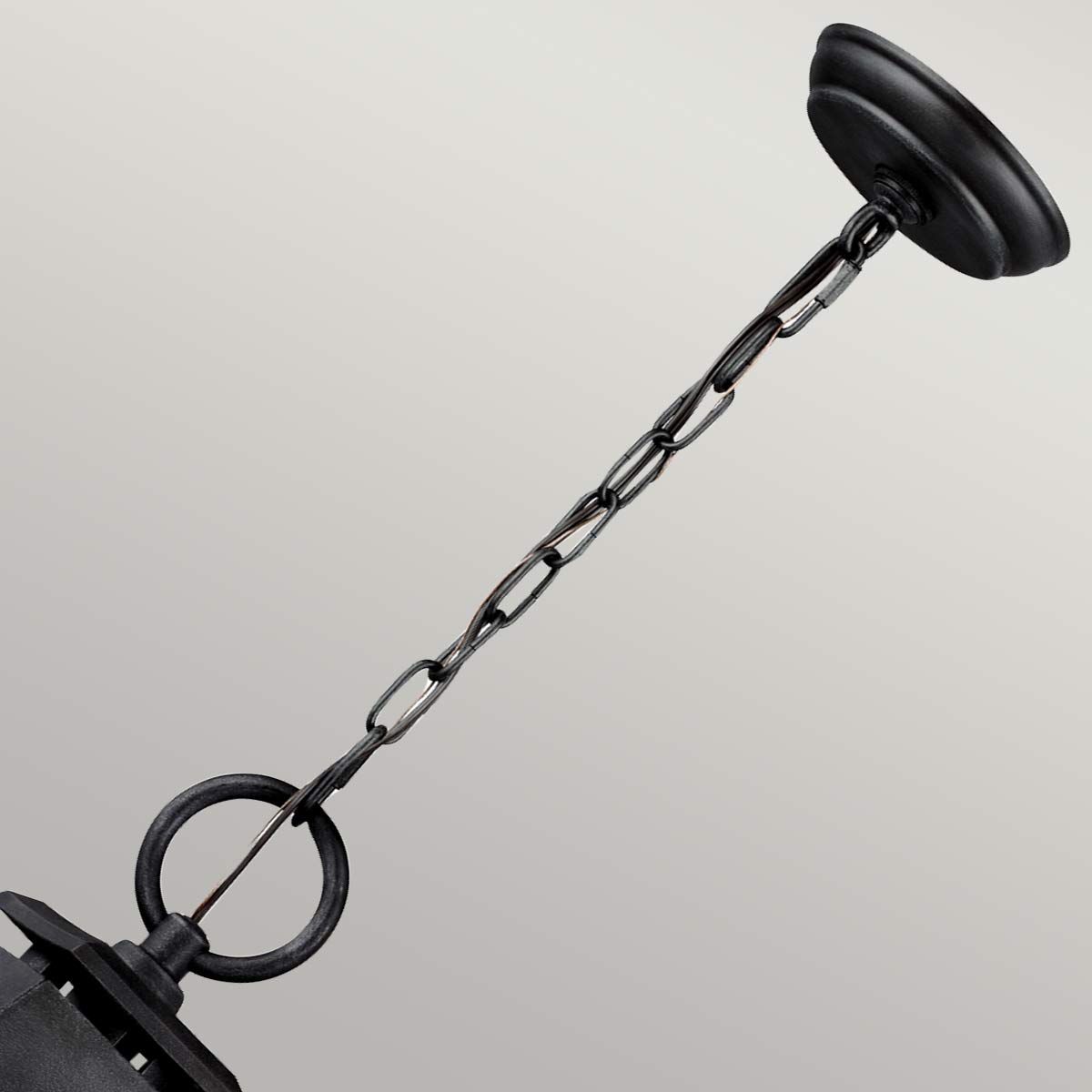 Shepherd 1 - flammige große Kettenlaterne - dunkles verwittertes Zink - Elsteadlighting - FE - SHEPHERD - 8L