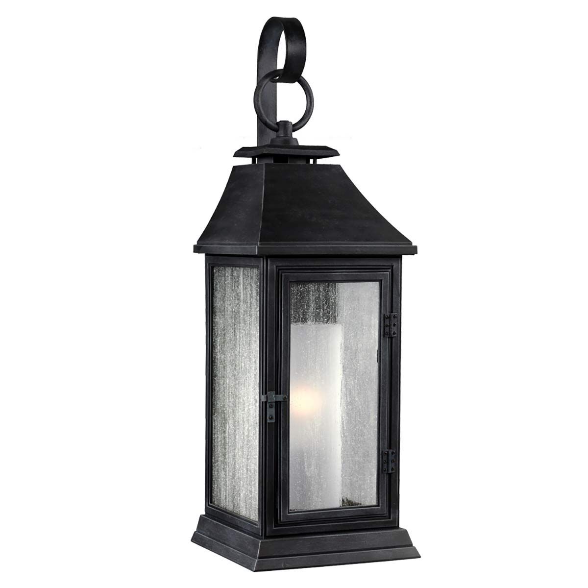 Shepherd 1 - flammige kleine Wandlaterne - dunkles verwittertes Zink - Elsteadlighting - FE - SHEPHERD - 2S