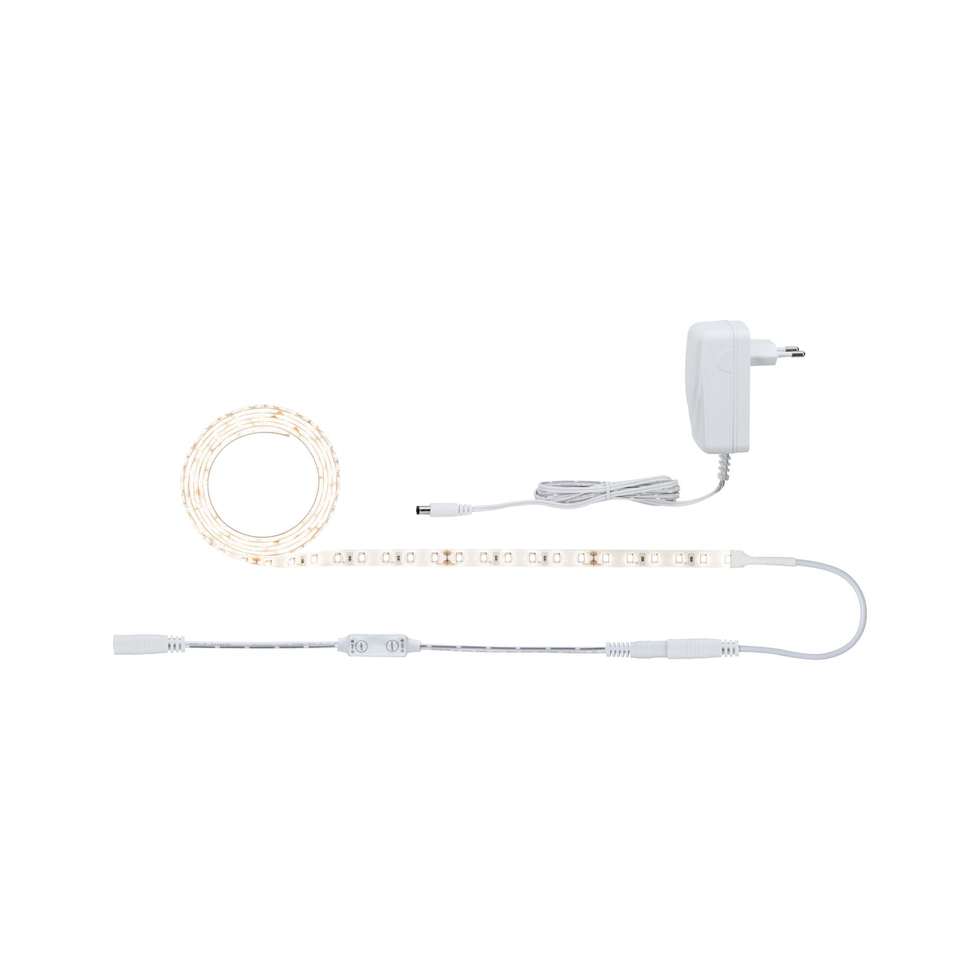 SimpLED Power Warmweiß inkl. Dimm/Switch Komplettset 1,5m beschichtet 17W 1060lm/m 3000K 24VA - Paulmann - 78955