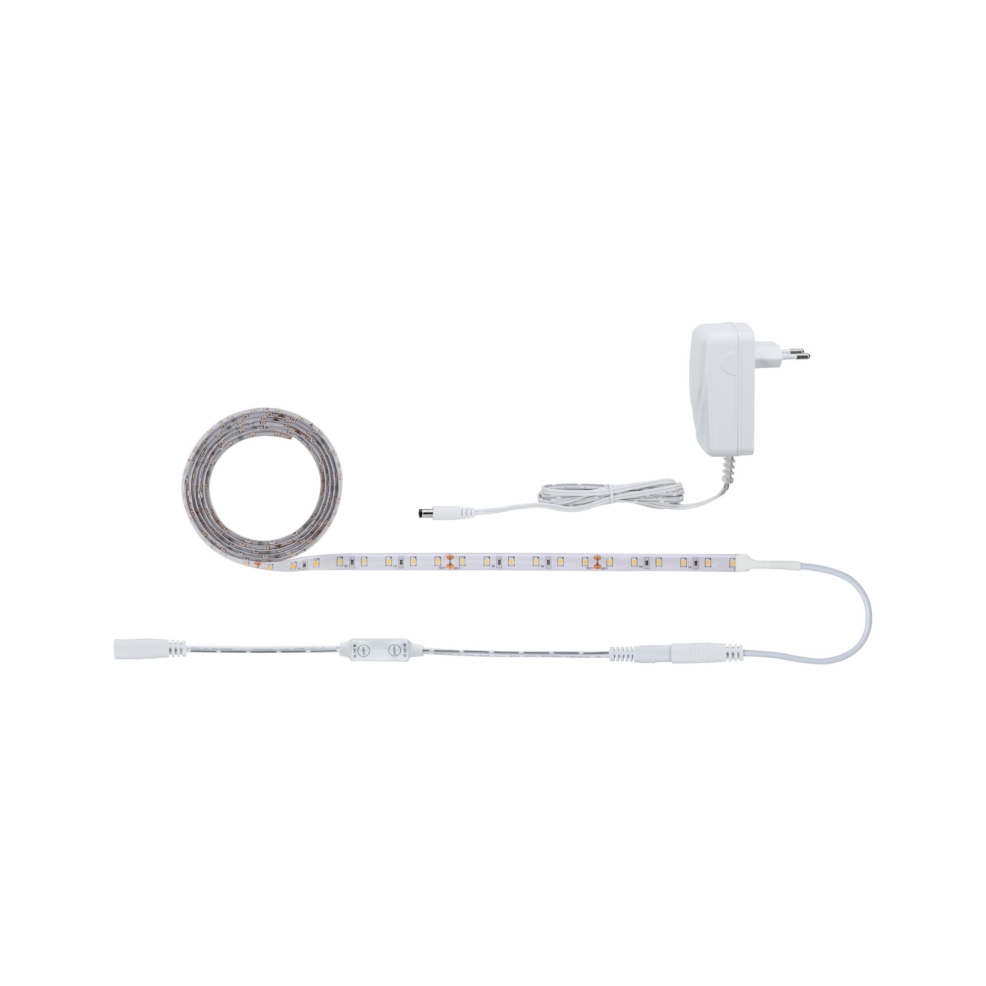 SimpLED Power Warmweiß inkl. Dimm/Switch Komplettset 1,5m beschichtet 17W 1060lm/m 3000K 24VA - Paulmann - 78955