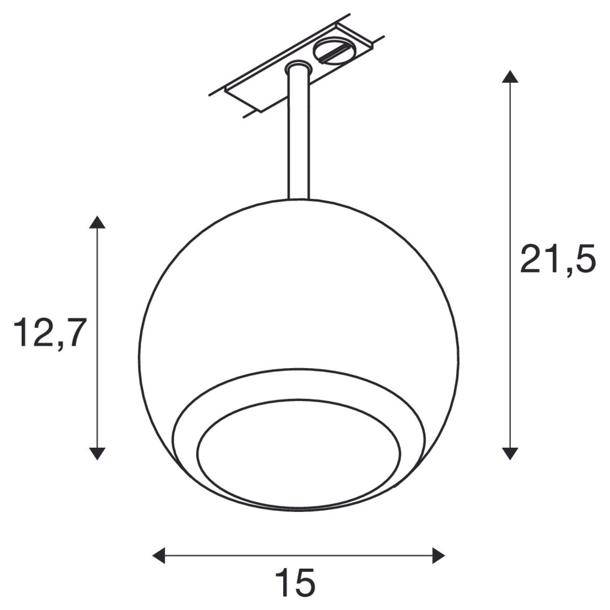 LIGHT EYE ® 150 1~ Spot, rund, GU10, 1x max. 13 W - SLV - lightnox.de