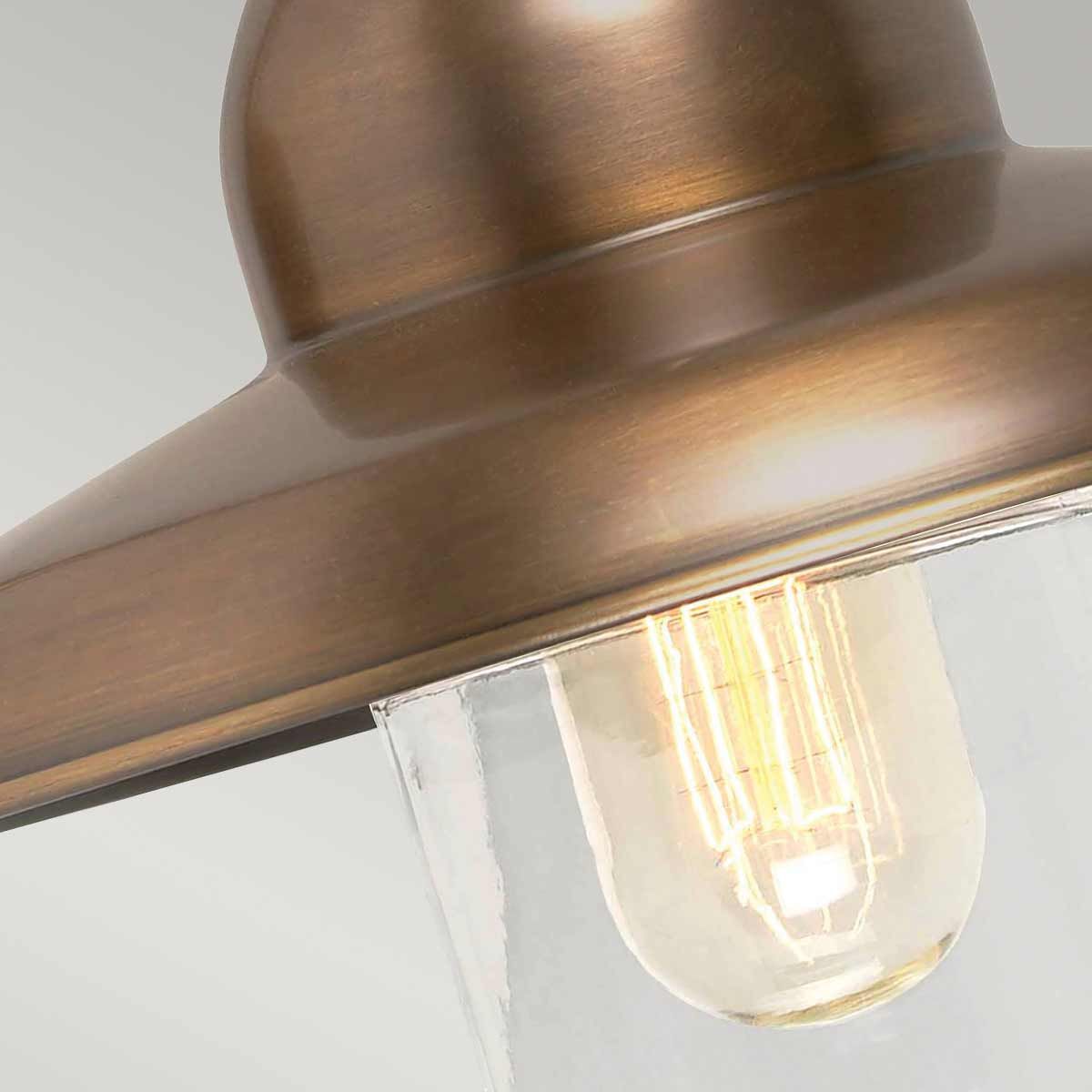 Somerton 1 - flammige Wandlaterne - Gealtertes Messing - Elsteadlighting - SOMERTON - BR