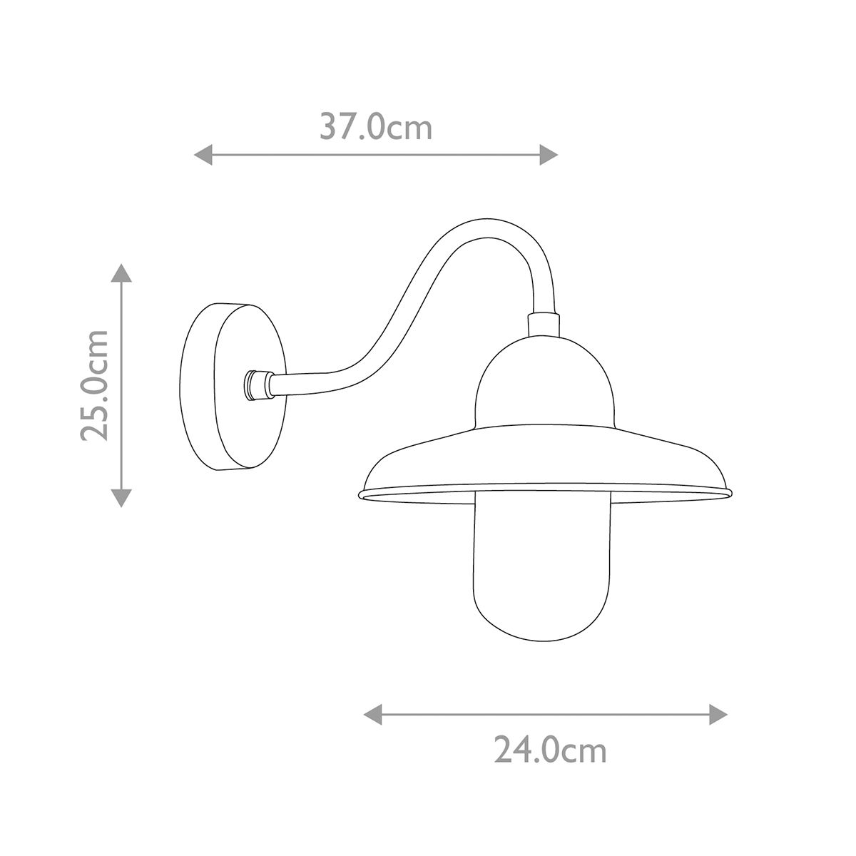 Somerton 1 - flammige Wandlaterne - Gealtertes Messing - Elsteadlighting - SOMERTON - BR