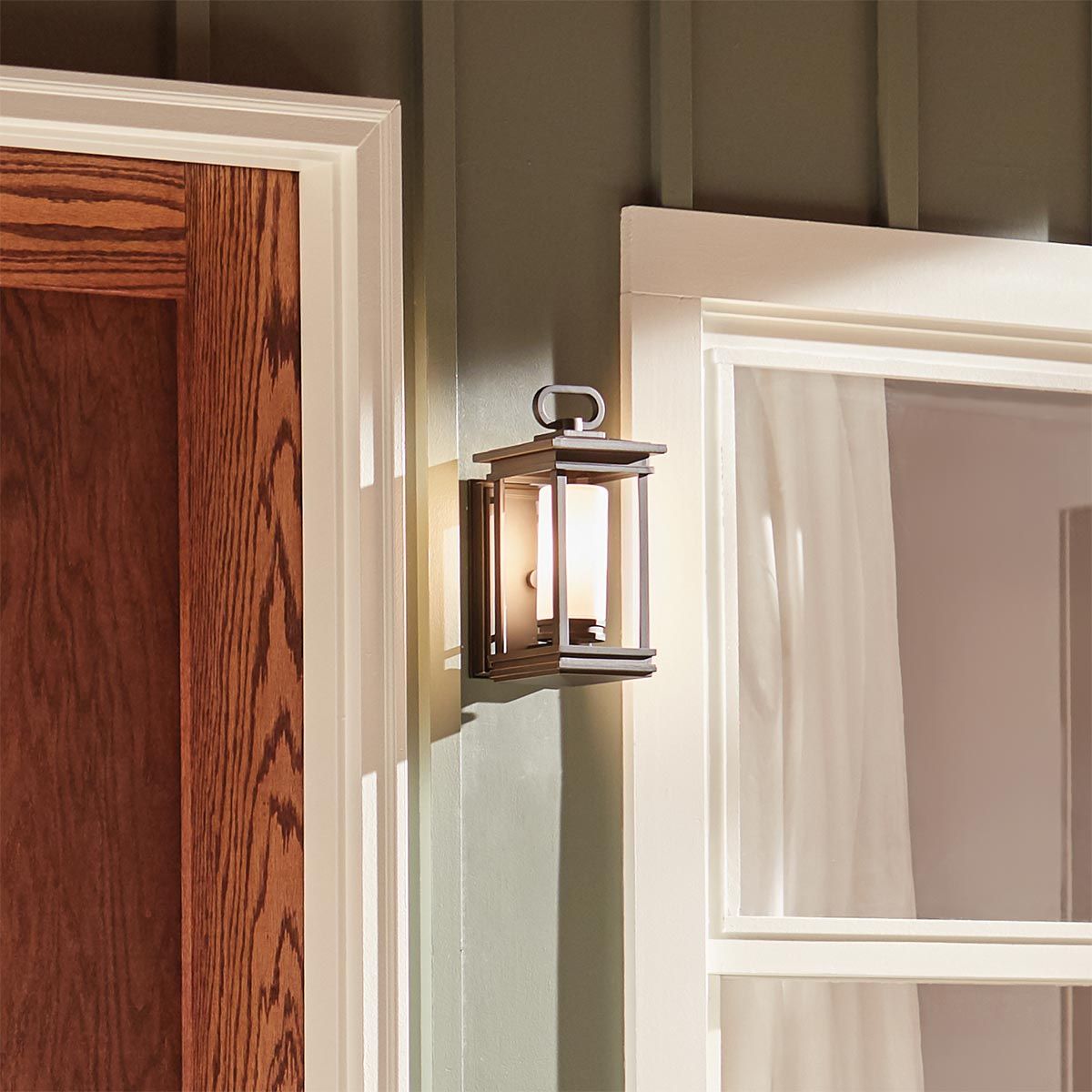 South Hope 1 - flammige kleine Wandlaterne, geriebene Bronze - Elsteadlighting - KL - SOUTH - HOPE - S