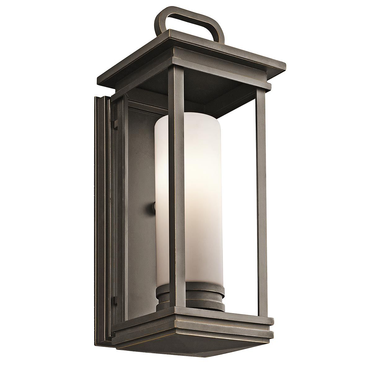 South Hope 1 - flammige mittelgroße Wandlaterne, geriebene Bronze - Elsteadlighting - KL - SOUTH - HOPE - M