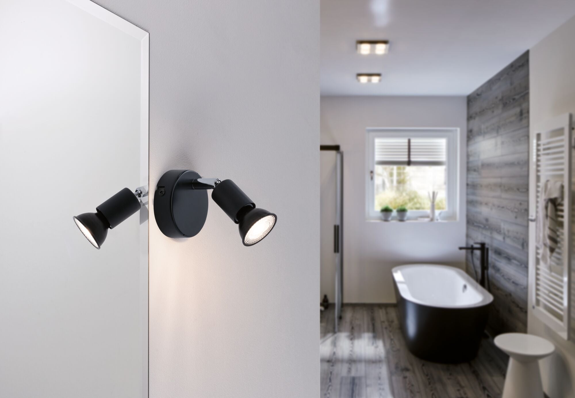 Spotlight Carolina IP44 GU10 230V max. 10W dimmbar Anthrazit/Chrom - Paulmann - 66750