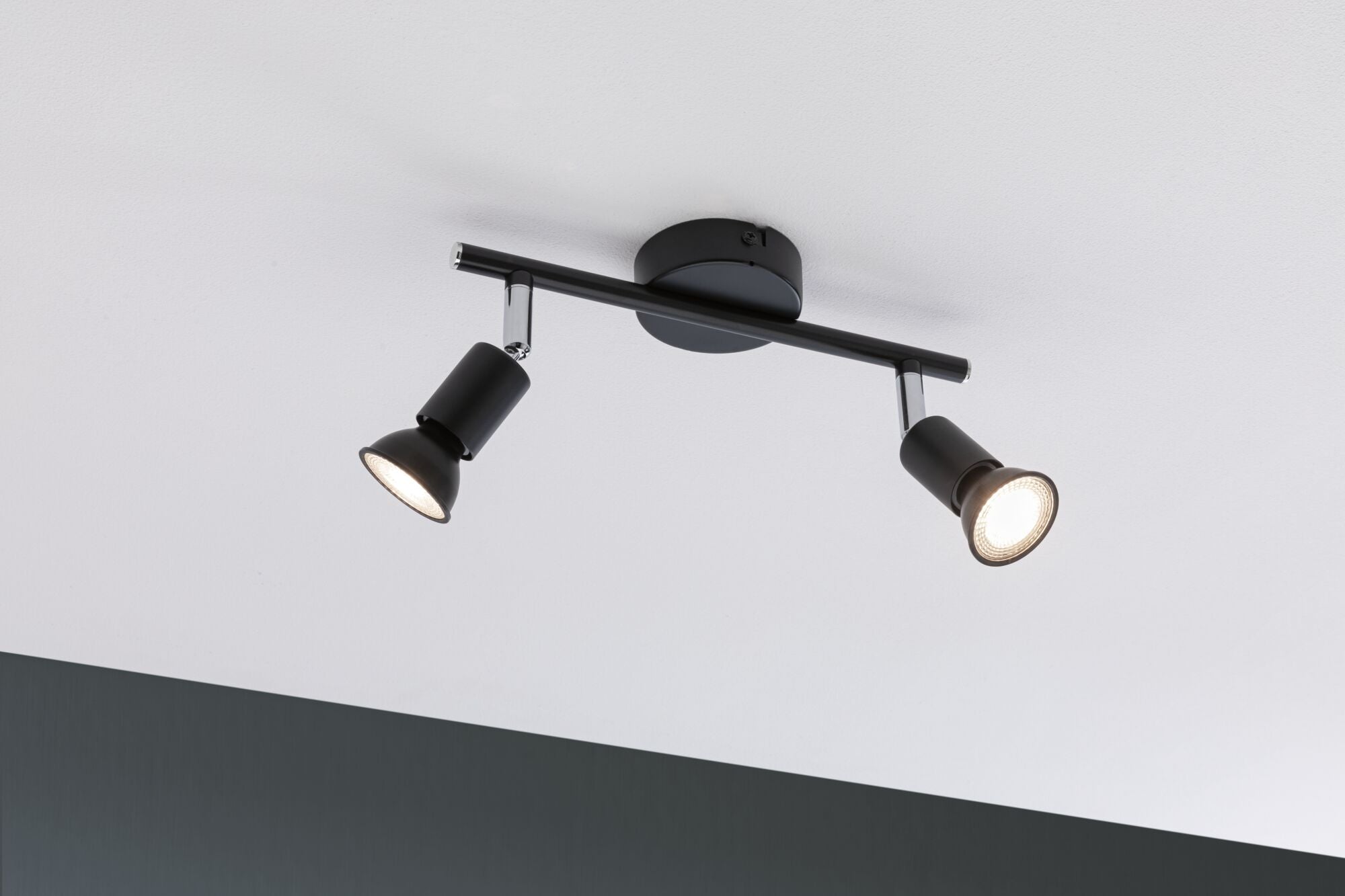 Spotlight Carolina IP44 GU10 230V max. 2x10W dimmbar Anthrazit/Chrom - Paulmann - 66751