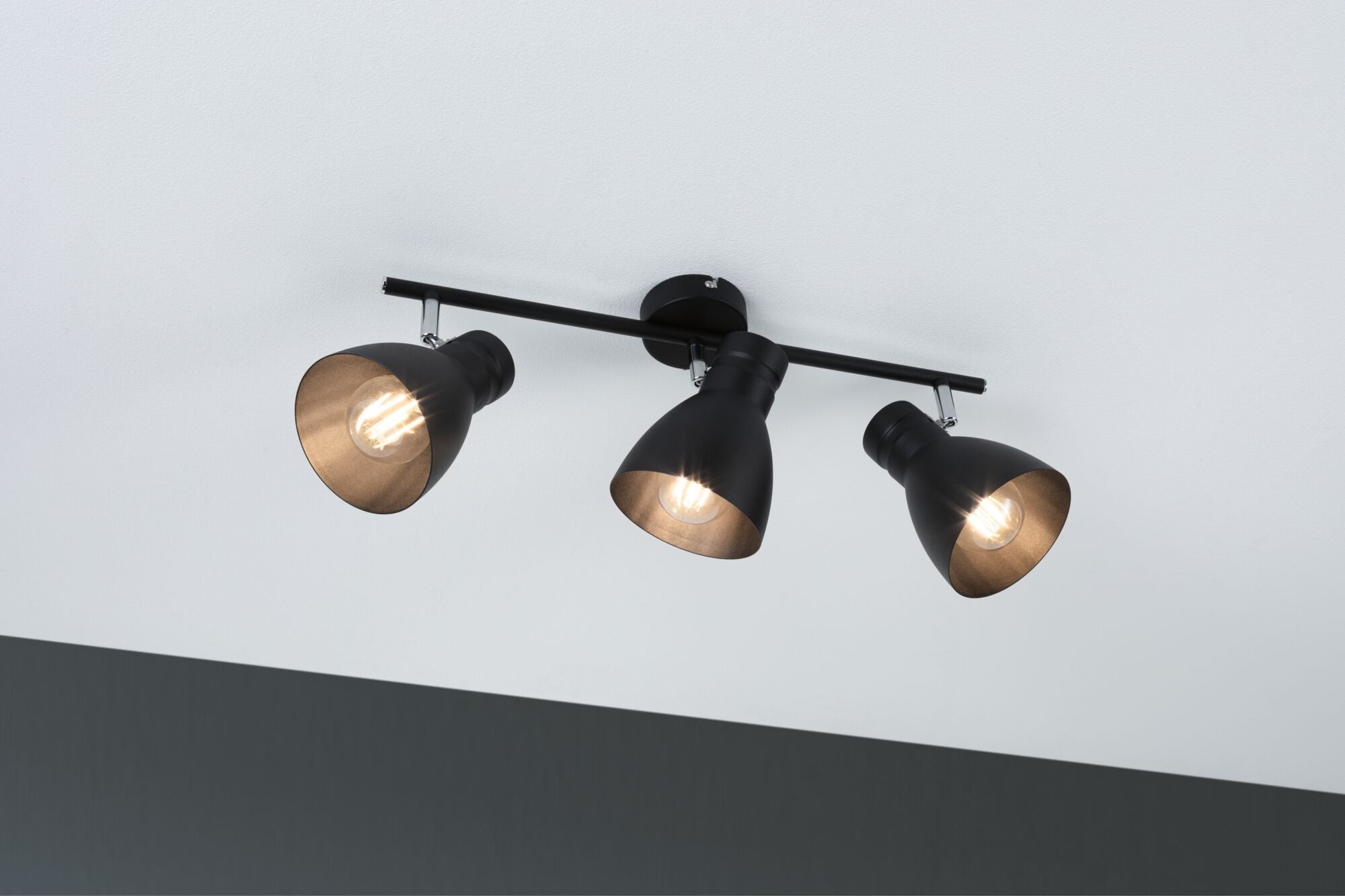 Spotlight Davy E27 230V max. 3x20W dimmbar Schwarz - Paulmann - 66761