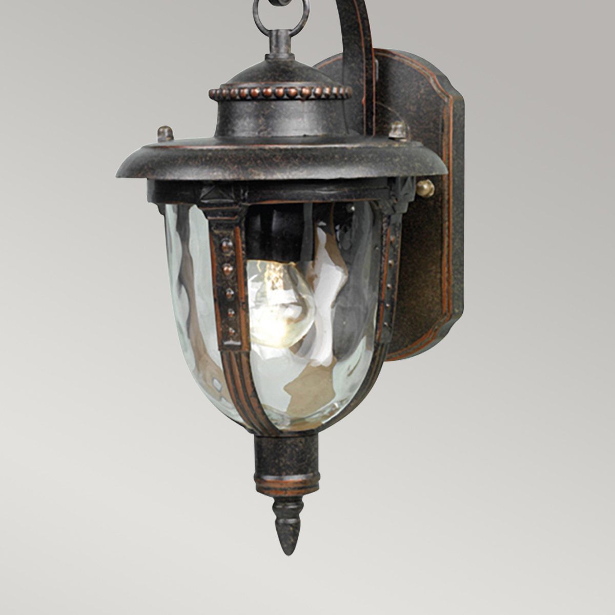 St Louis Kleine Wandlaterne mit 1 Licht, verwitterte Bronze - Elsteadlighting - STL2 - S - WB