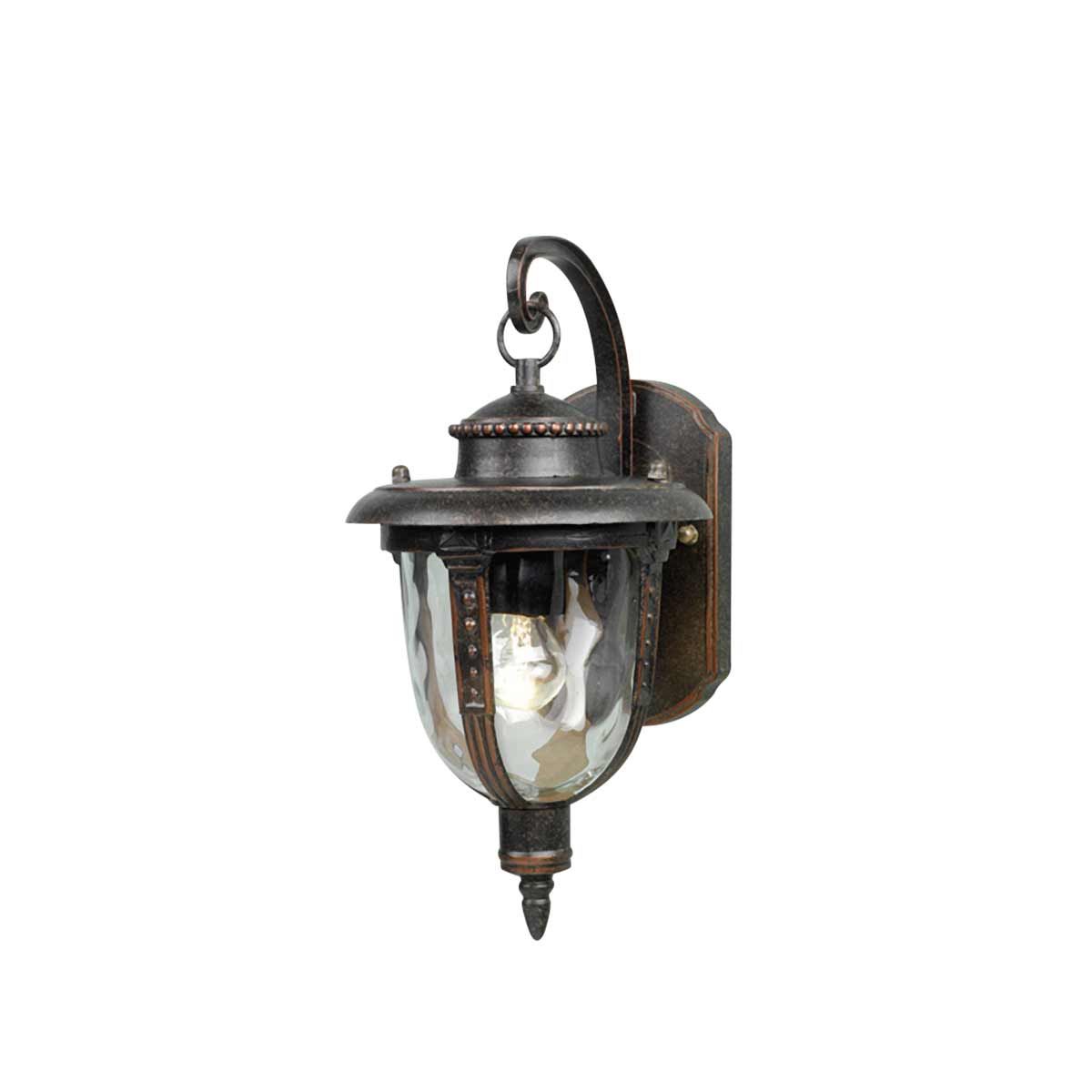 St Louis Kleine Wandlaterne mit 1 Licht, verwitterte Bronze - Elsteadlighting - STL2 - S - WB
