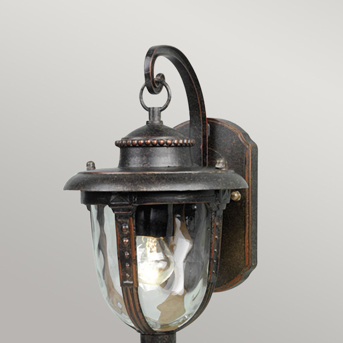 St Louis Kleine Wandlaterne mit 1 Licht, verwitterte Bronze - Elsteadlighting - STL2 - S - WB