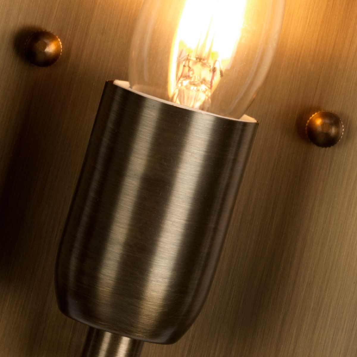 St Pauls 1 - flammige Wandlaterne - Gealtertes Messing - Elsteadlighting - ST - PAULS - BRASS