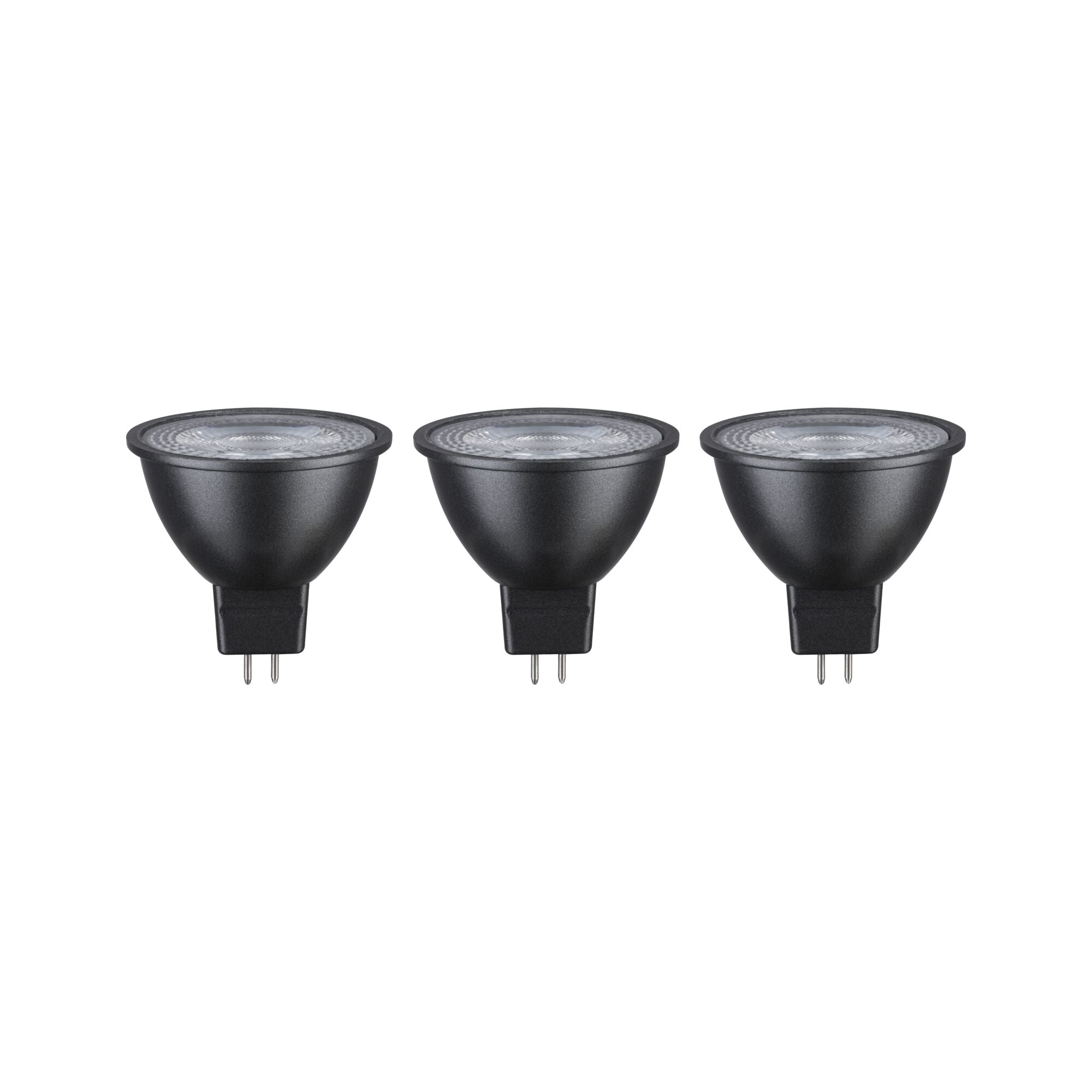 Standard 12V LED Reflektor 3er - Pack 3x450lm 3x6W 2700K Schwarz - Paulmann - 28912