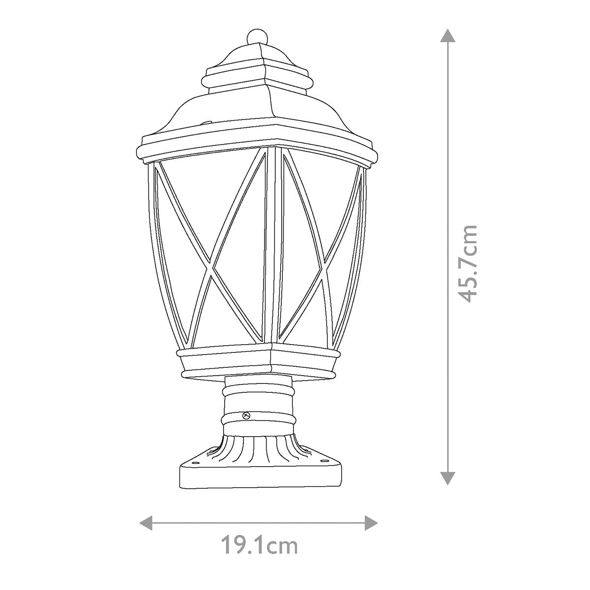 Tangier 1 - flammiger, mittelgroßer 7,5 - Zoll - Sockel – alte Bronze - Elsteadlighting - KL - TANGIER3 - M