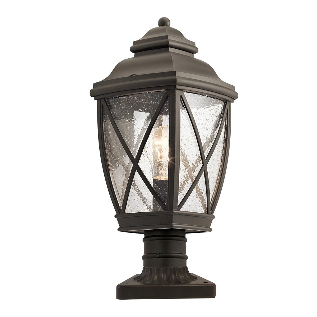 Tangier 1 - flammiger, mittelgroßer 7,5 - Zoll - Sockel – alte Bronze - Elsteadlighting - KL - TANGIER3 - M