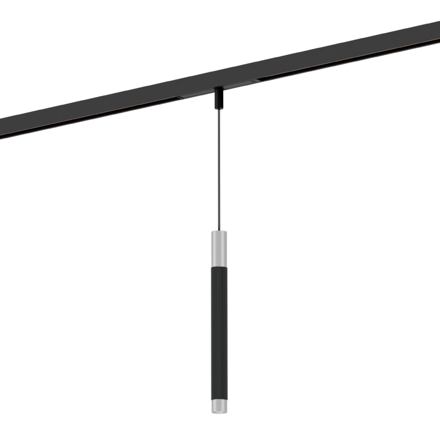Wever & Ducré TRACE on STREX 3.0 Schwarz und Aluminium gebürstet