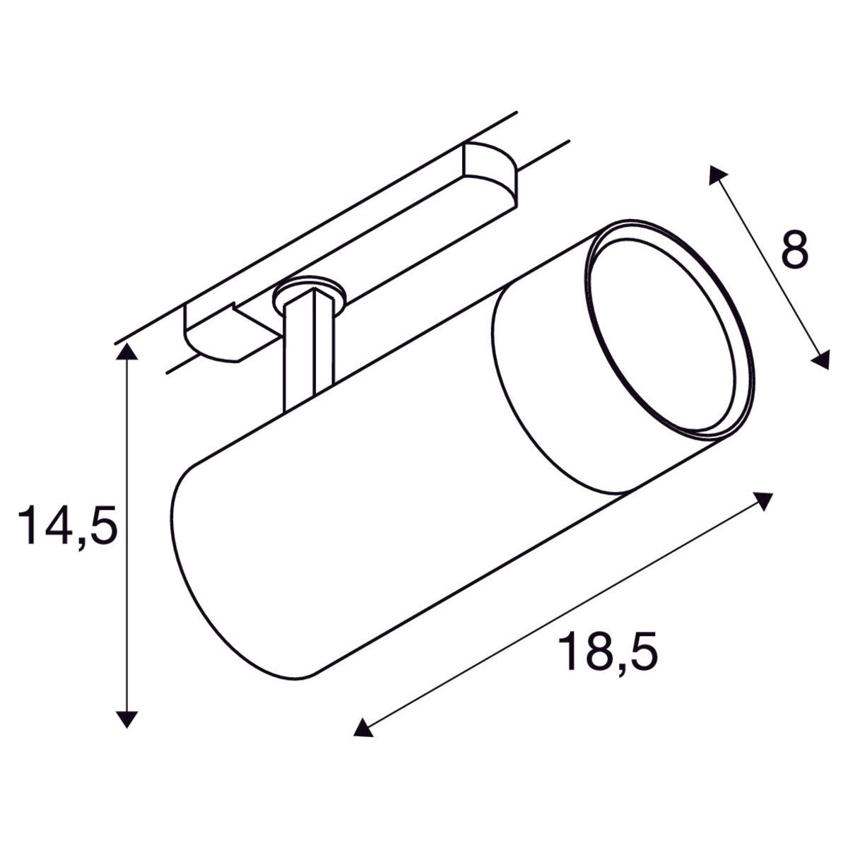 TRACKSPOT V 3Ph. - SLV - 1007656