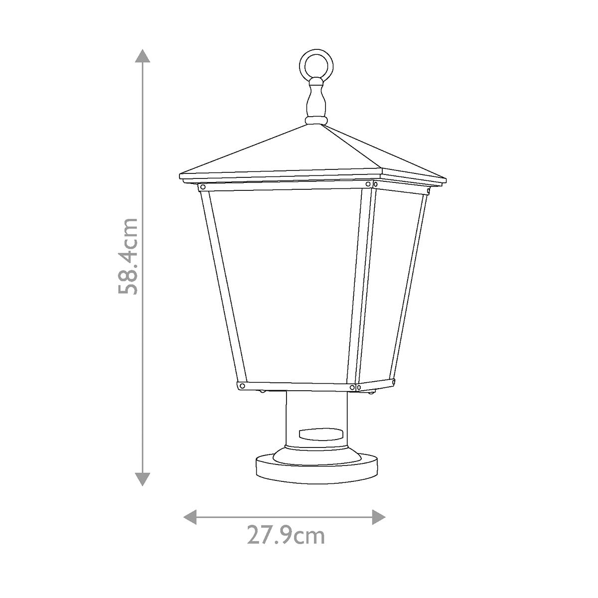 Trellis 3 - flammiger großer Sockel - Regency Bronze - Elsteadlighting - HK - TRELLIS3 - L