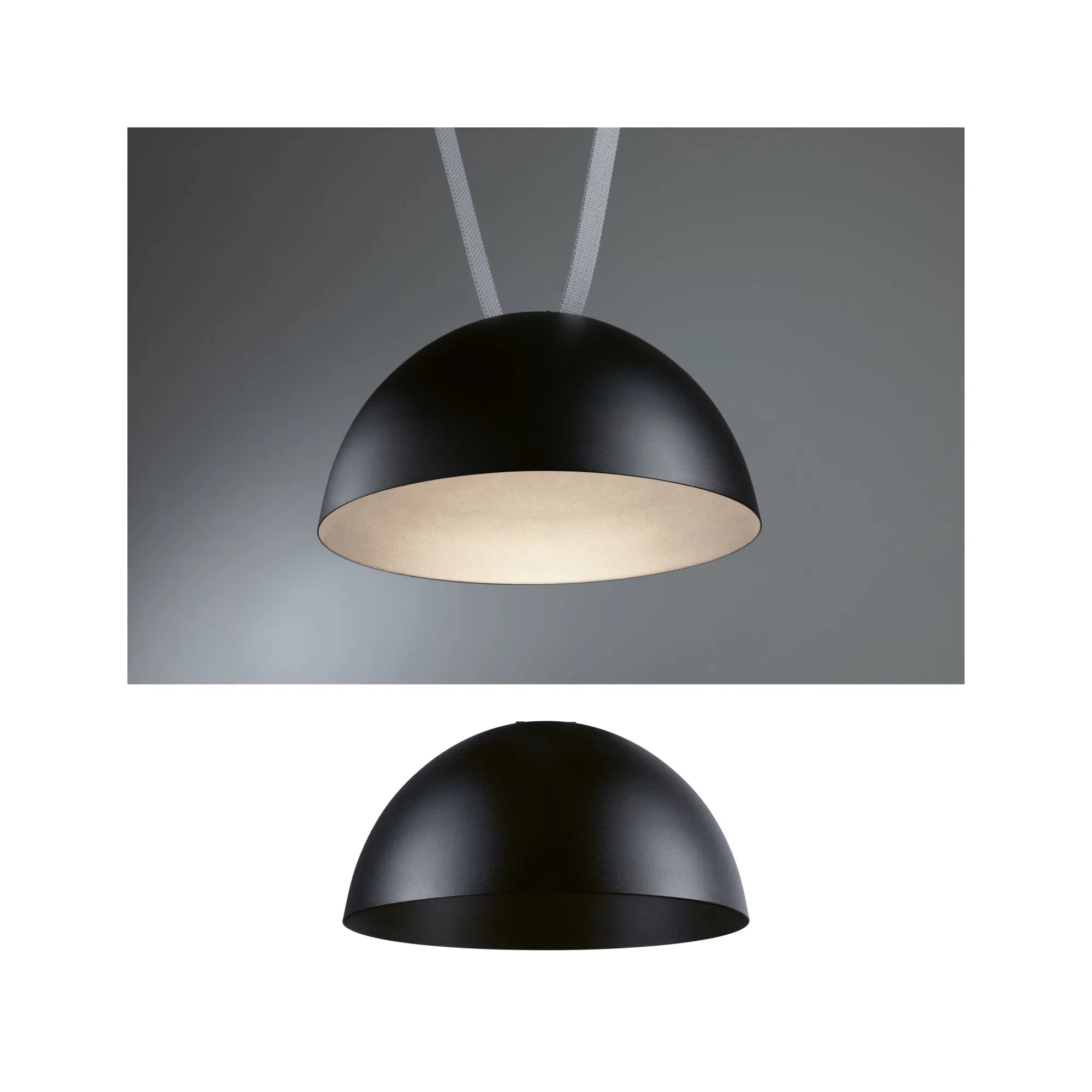ULineLED Pendelleuchte Bol 300mm 12W Schwarz - Paulmann - 94614