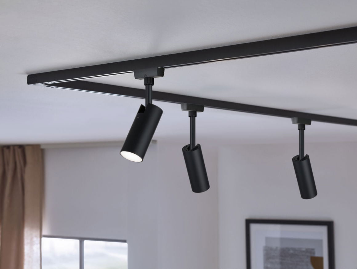 URailLED Schienenspot3 - Step - Dim Tubo Einzelspot 170lm 4W 4000K dimmbar 230V Schwarz matt - Paulmann - 95598