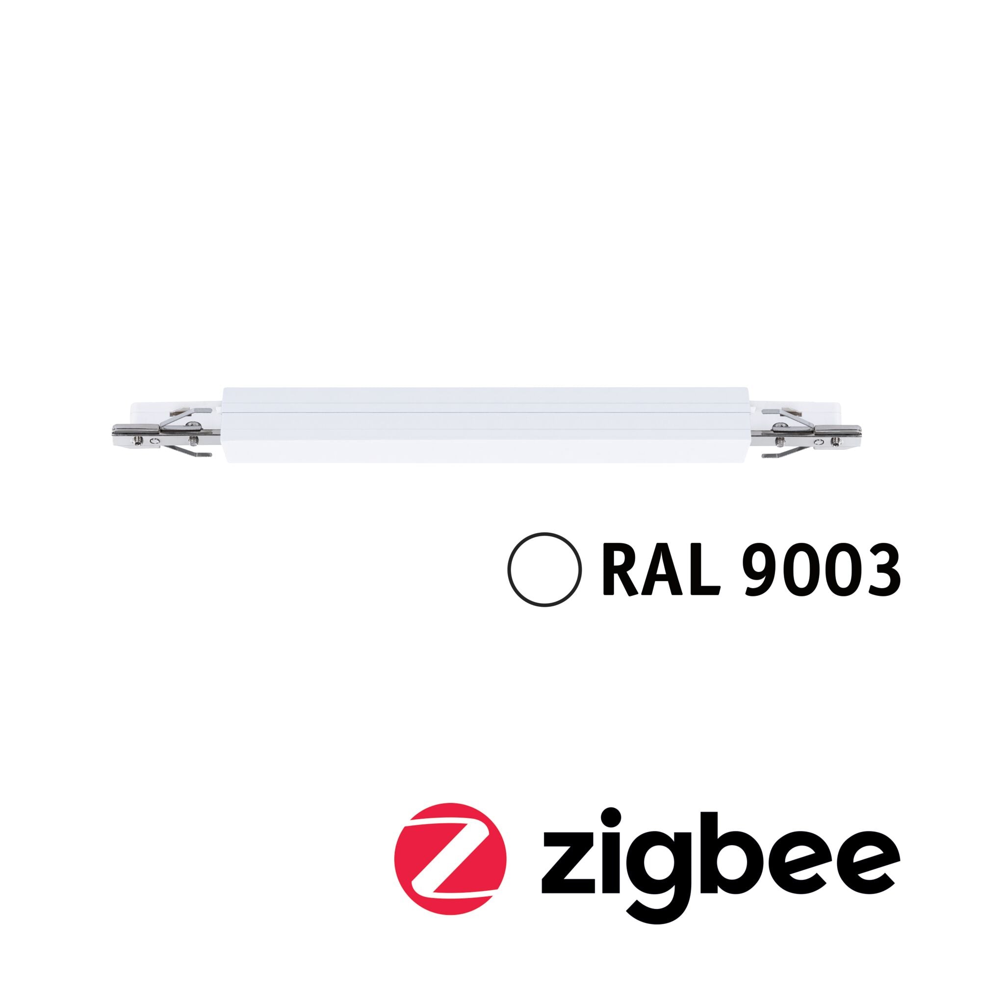 URailSchienenadapterZigbee 3.0 Dimm/Switch 240x21mm max. 50W Signalweiß - Paulmann - 95674