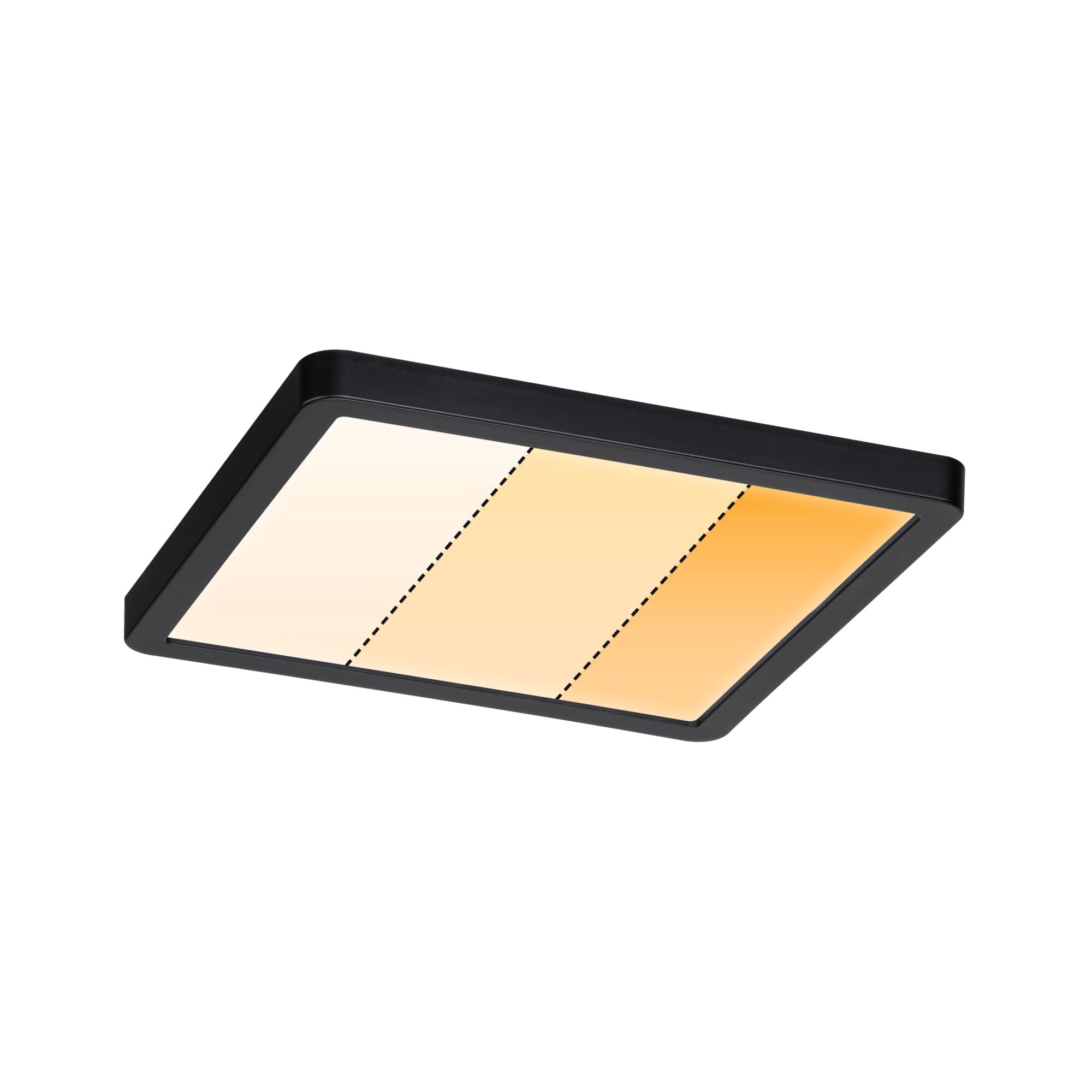 VariFit Areo IP44 eckig 175x175mm 13W 1200lm 3 Step Dim to warm Schwarz dimmbar - Paulmann - 93101