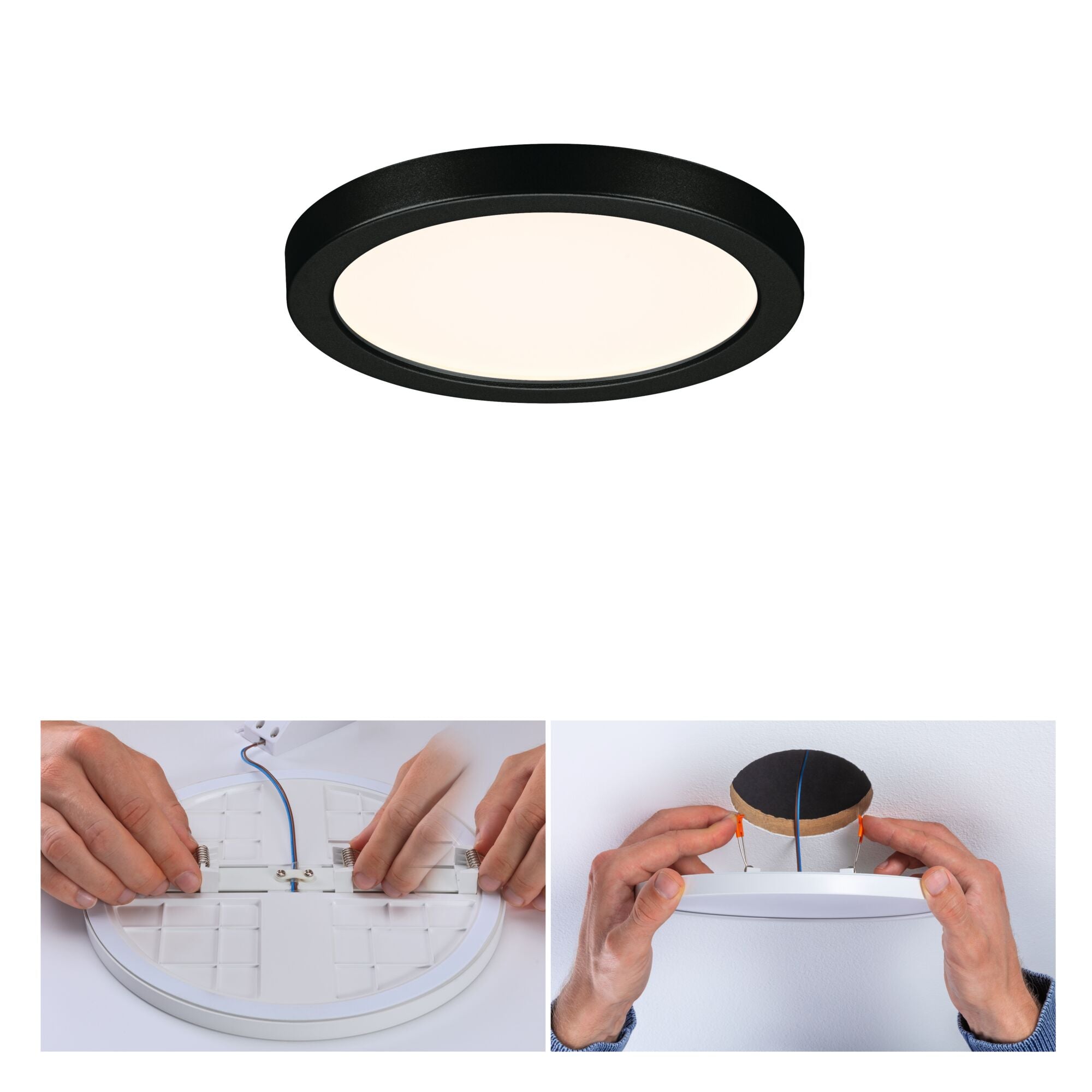 VariFit Areo IP44 rund 118mm 6,5W 550lm 3000K Schwarz - Paulmann - 79960