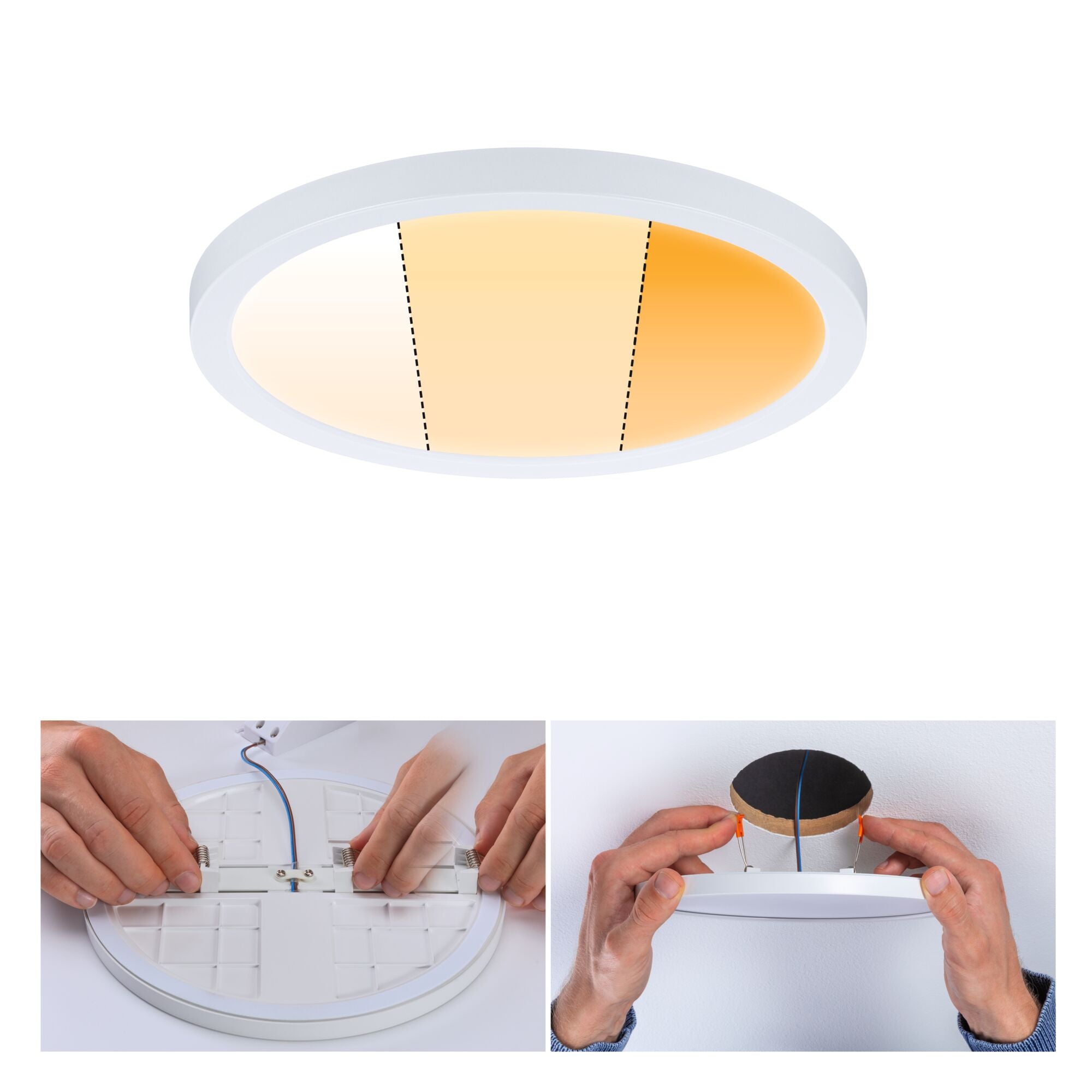 VariFit Areo IP44 rund 175mm 13W 1200lm 3 Step Dim to warm Weiß matt dimmbar - Paulmann - 92989