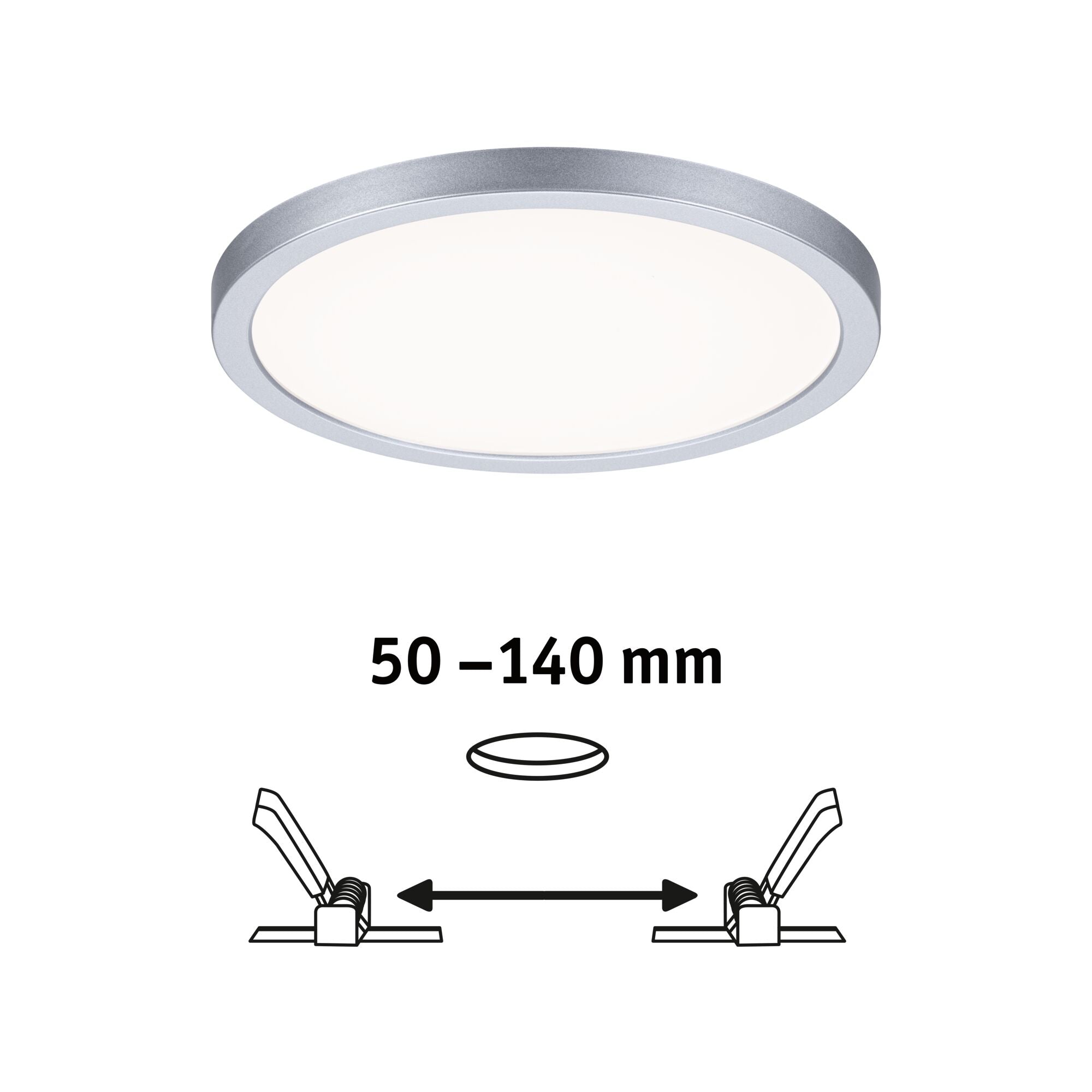VariFit Areo IP44 rund 175mm 13W 1200lm 4000K Chrom matt - Paulmann - 93038