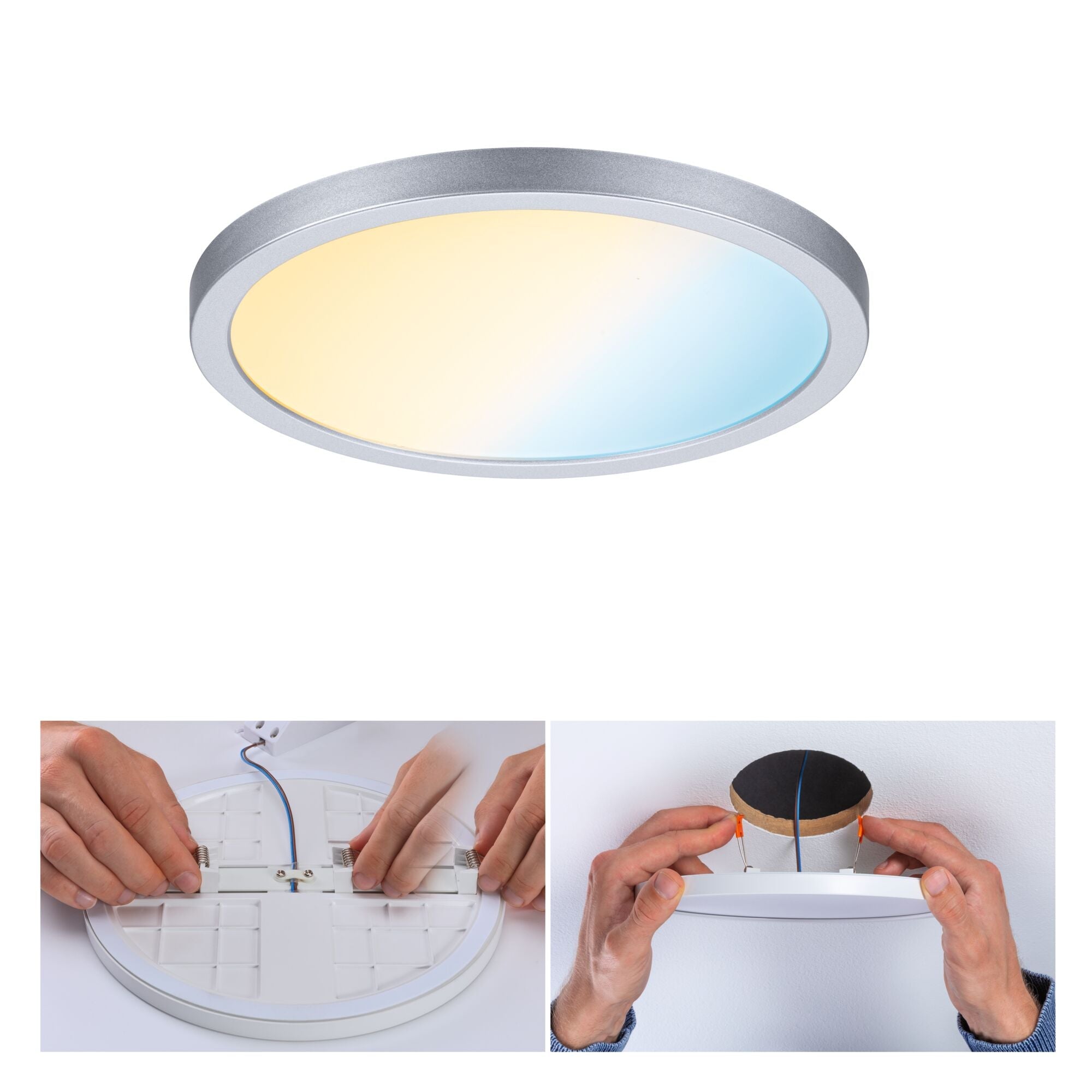 VariFit Areo IP44 rund 175mm 13W 1200lm Tunable White Chrom matt dimmbar - Paulmann - 93045