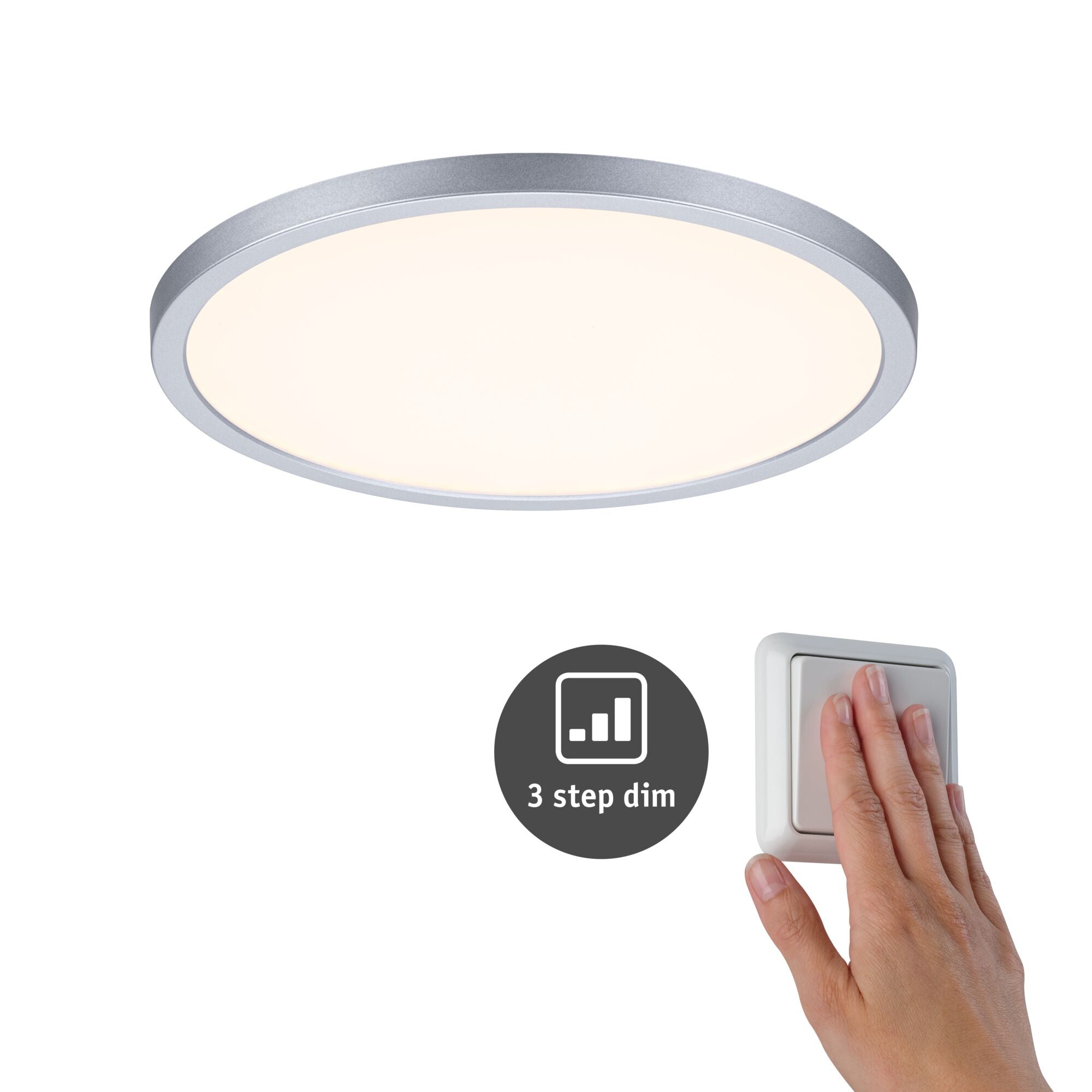 VariFit Areo IP44 rund 230mm 16W 1400lm 3000K Chrom dimmbar - Paulmann - 93052