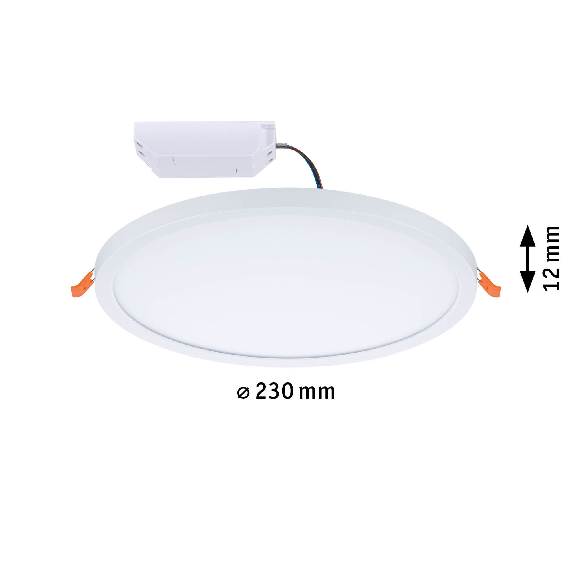 VariFit Areo IP44 rund 230mm 16W 1400lm 3000K Weiß dimmbar - Paulmann - 93050
