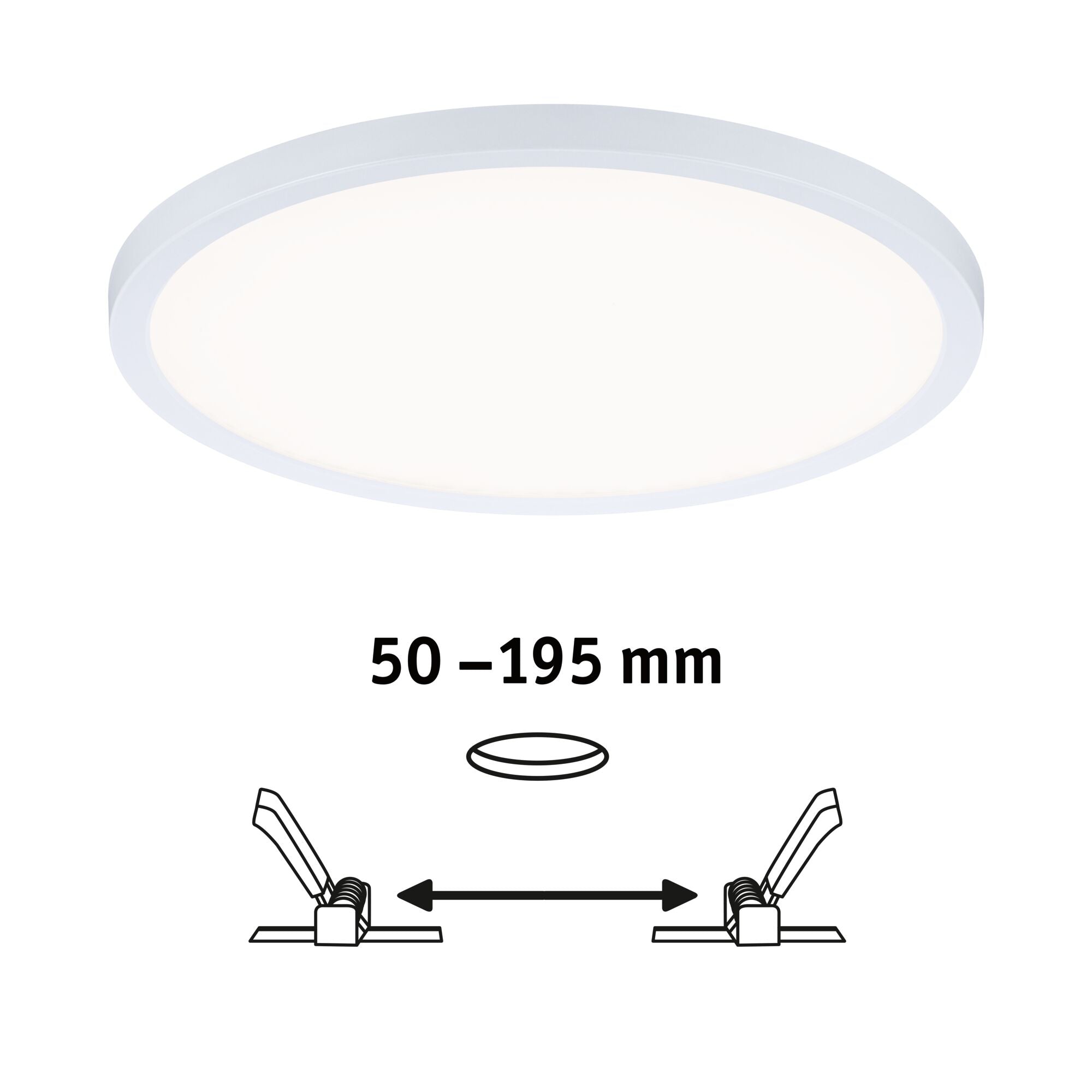 VariFit Areo IP44 rund 230mm 16W 1400lm 4000K Weiß dimmbar - Paulmann - 93056
