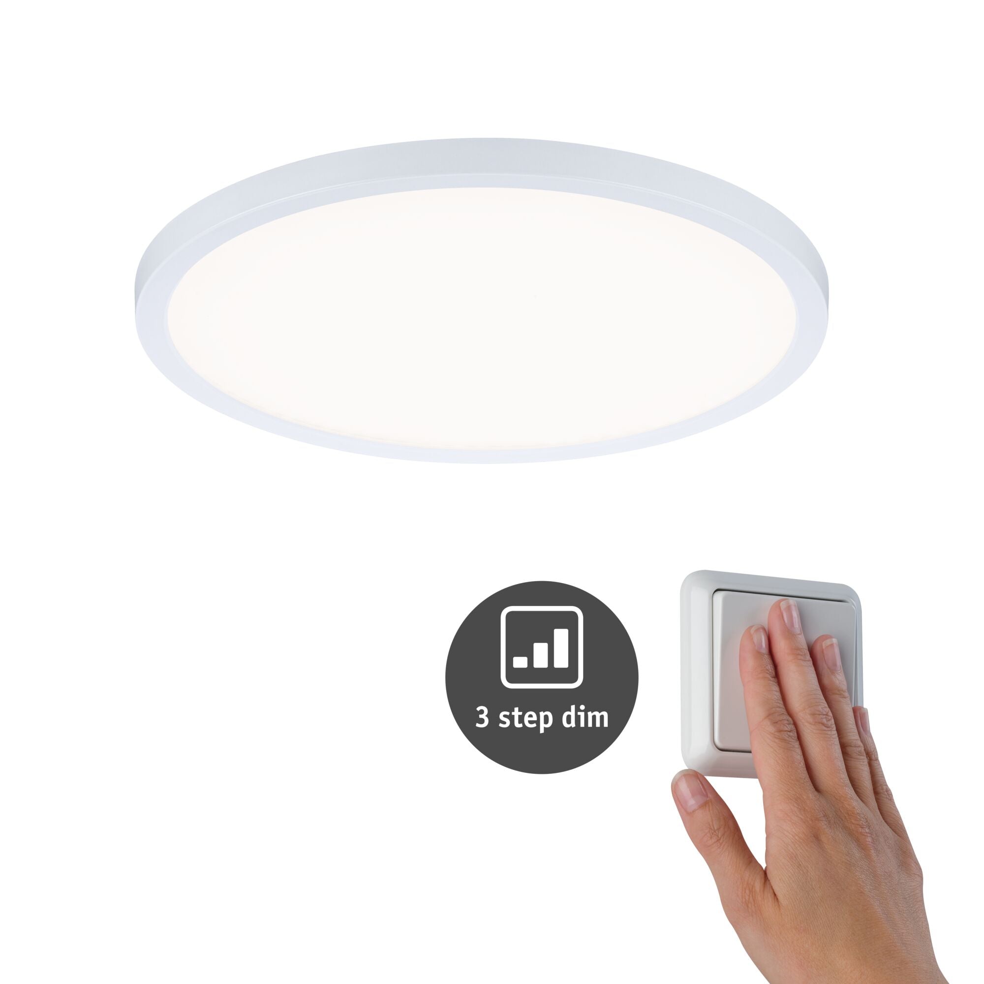 VariFit Areo IP44 rund 230mm 16W 1400lm 4000K Weiß dimmbar - Paulmann - 93056