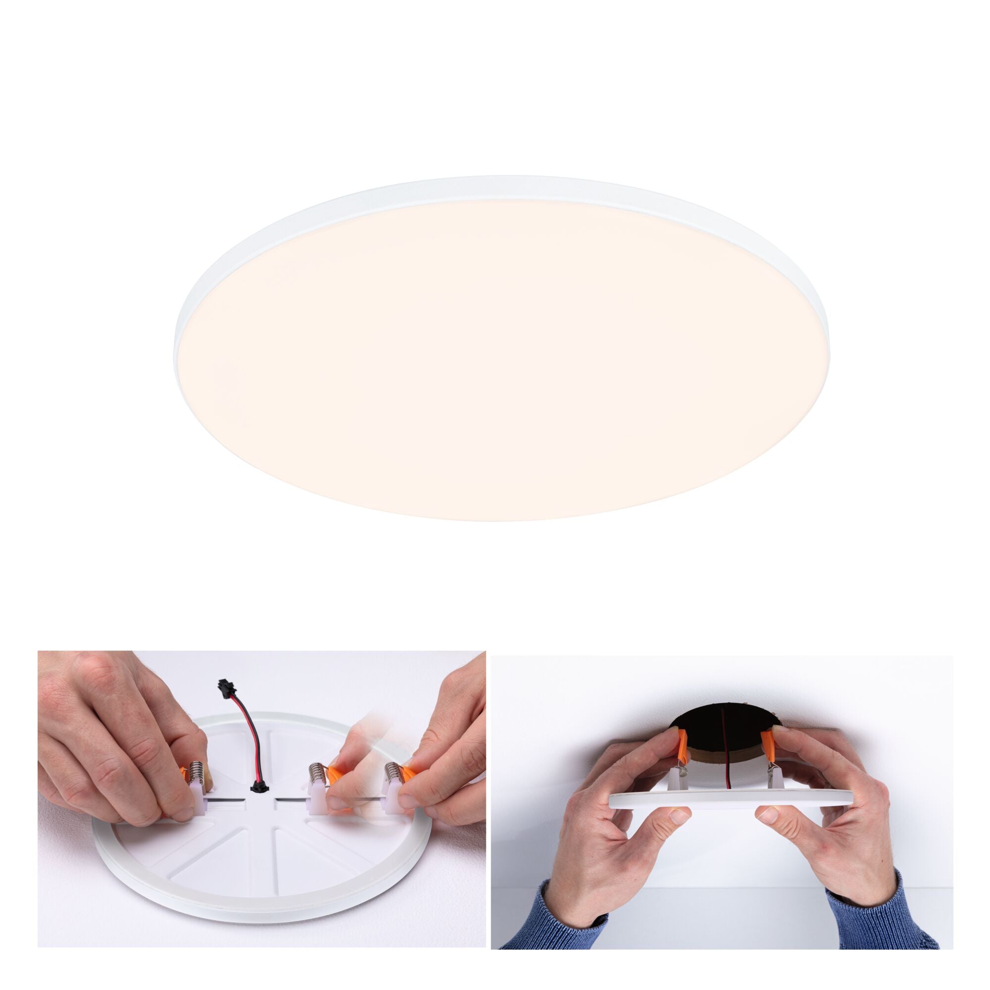 VariFit Veluna Edge IP44 rund 200mm 17W 1500lm 3000K Weiß dimmbar - Paulmann - 79946