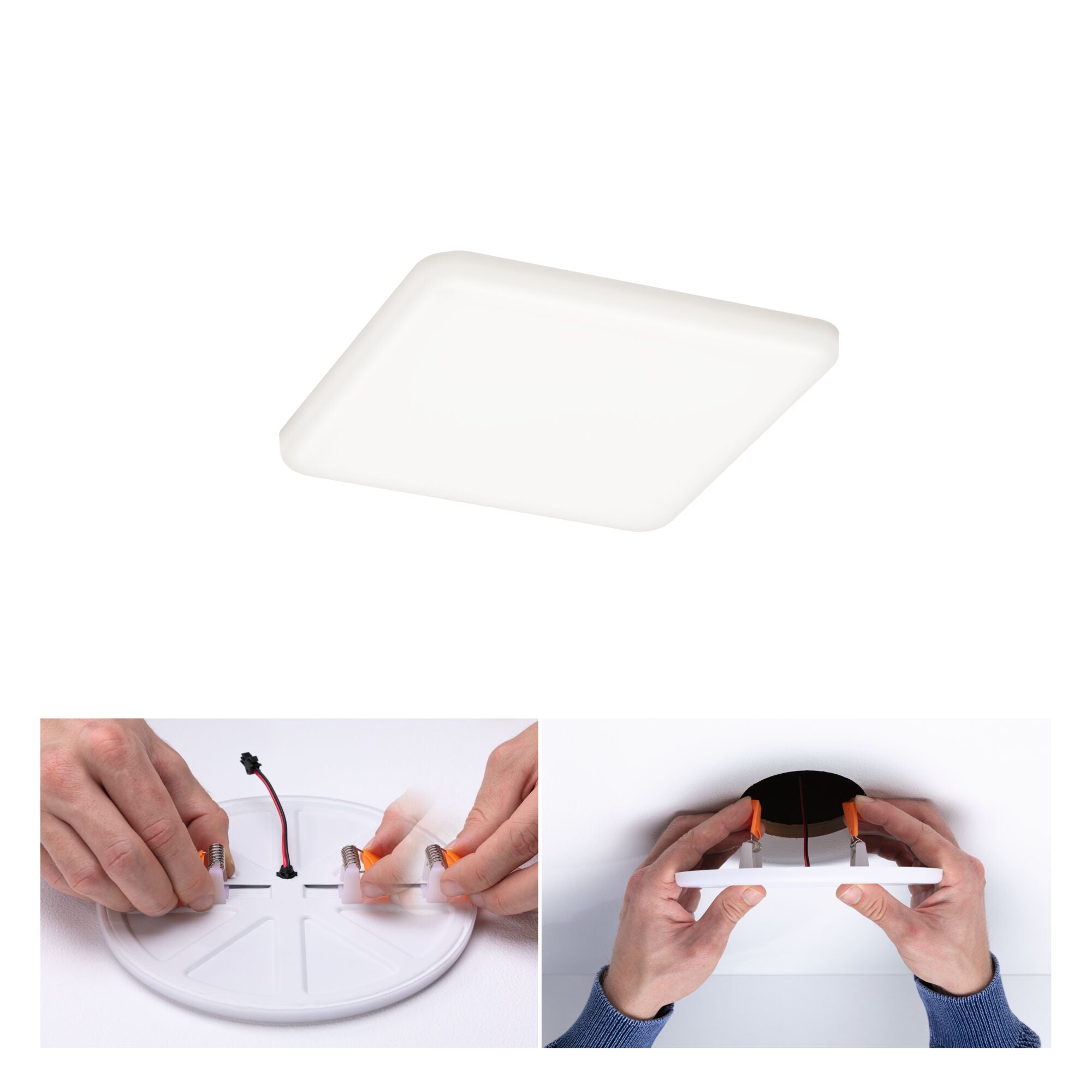 VariFit Veluna IP44 eckig 125x125mm 8,5W 750lm 4000K Satin - Paulmann - 92397