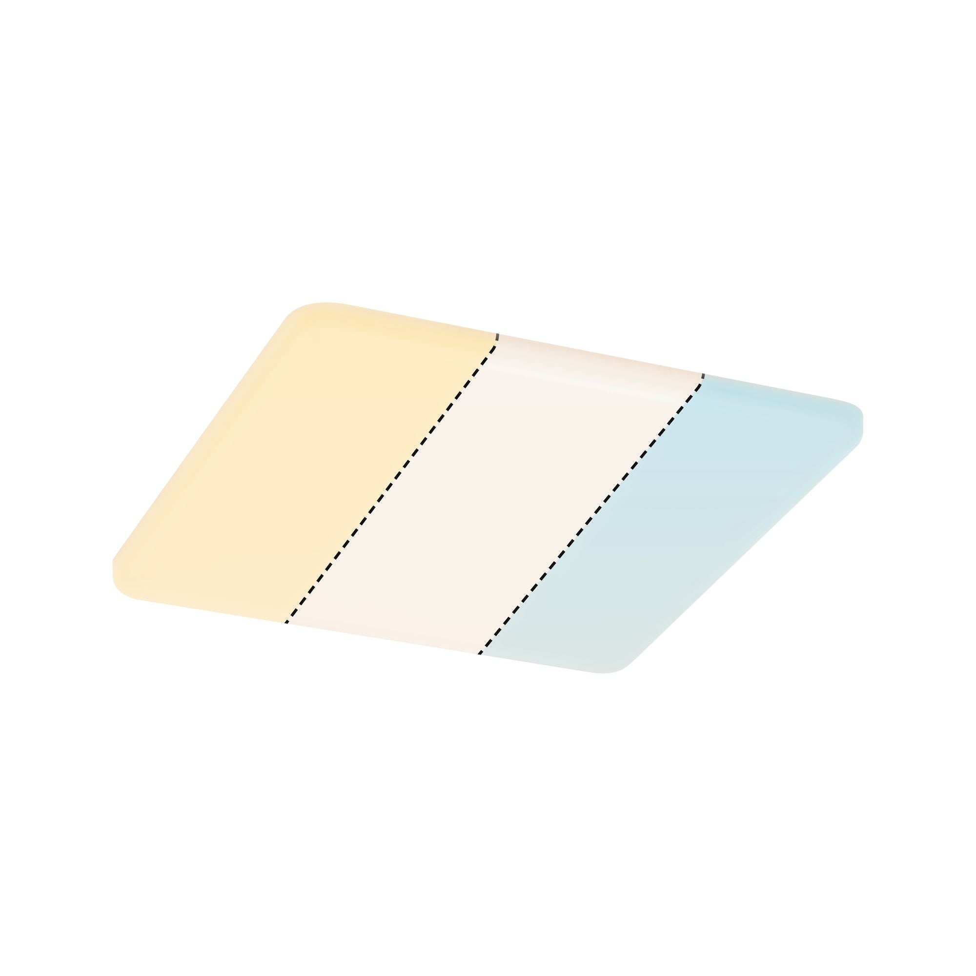 VariFit Veluna IP44 eckig 185x185mm 14W 1000lm White Switch Transparent - Paulmann - 95379
