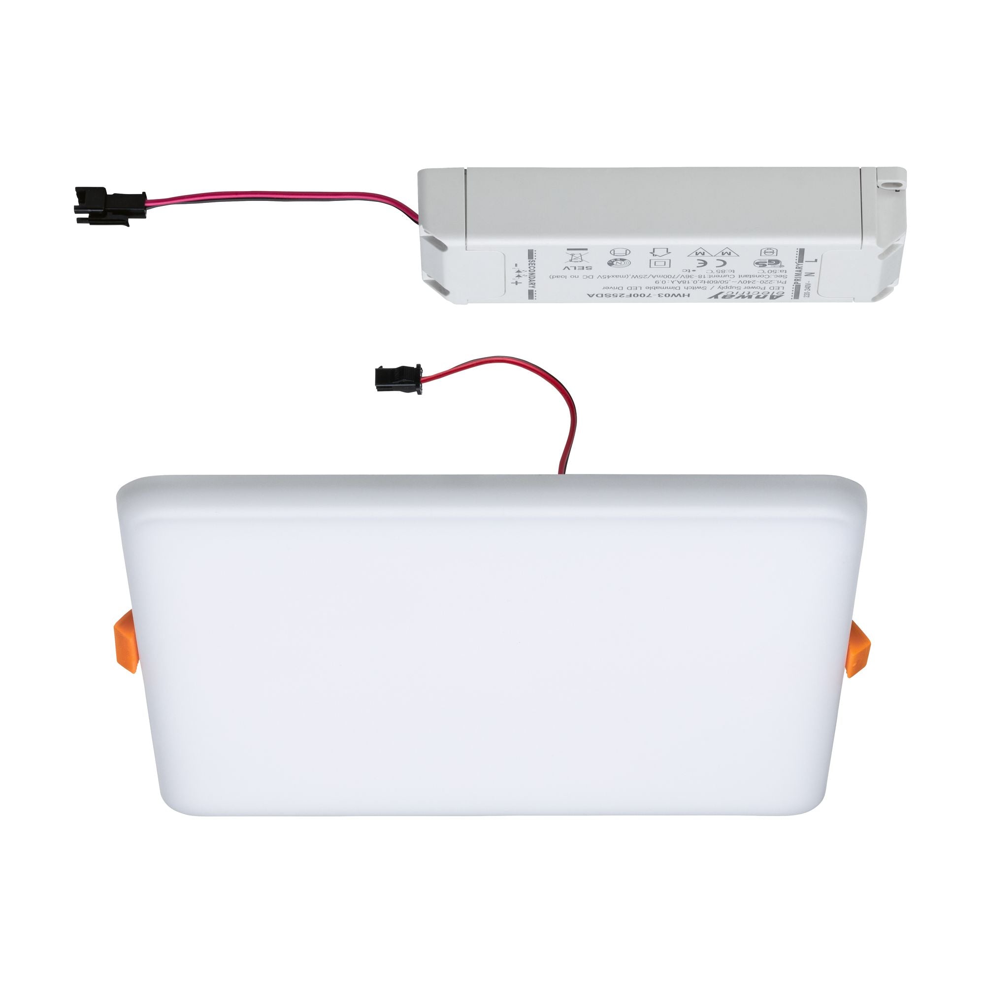 VariFit Veluna IP44 eckig 185x185mm 17,5W 1450lm 4000K Satin dimmbar - Paulmann - 93065
