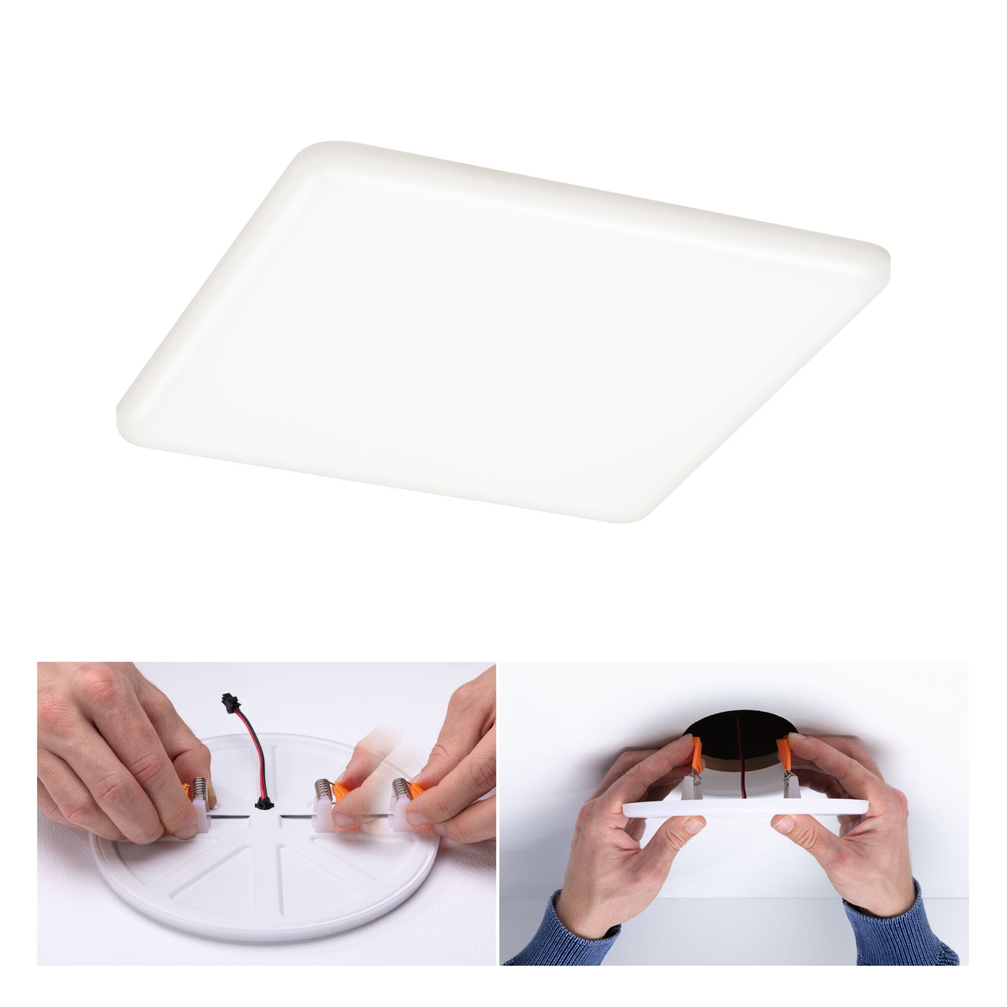 VariFit Veluna IP44 eckig 185x185mm 17,5W 1500lm 4000K Satin - Paulmann - 92398