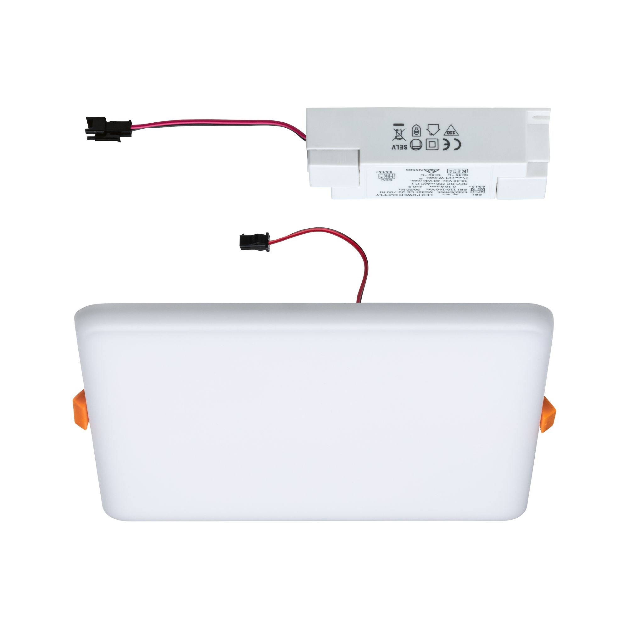 VariFit Veluna IP44 eckig 185x185mm 17,5W 1500lm 4000K Satin - Paulmann - 92398