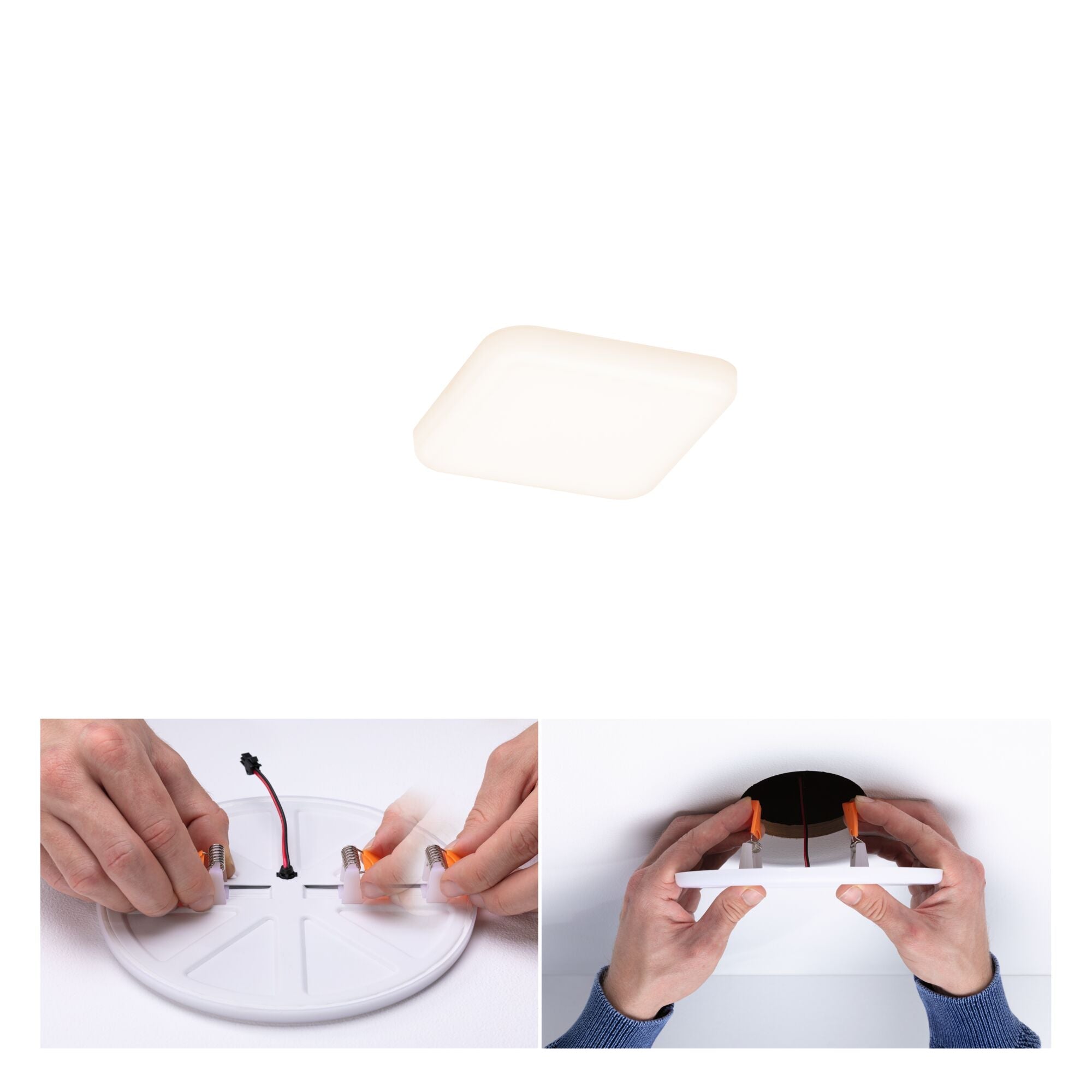 VariFit Veluna IP44 eckig 75x75mm 4,5W 360lm 3000K Satin - Paulmann - 92393